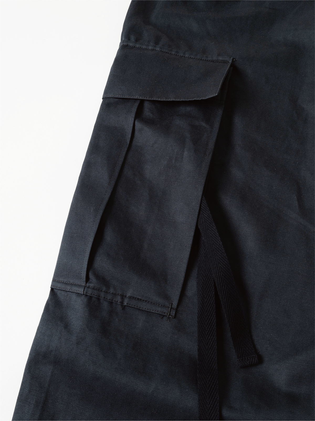 FINX COTTON/RAMIE TWILL M-51 CARGO PANTS|CARBON