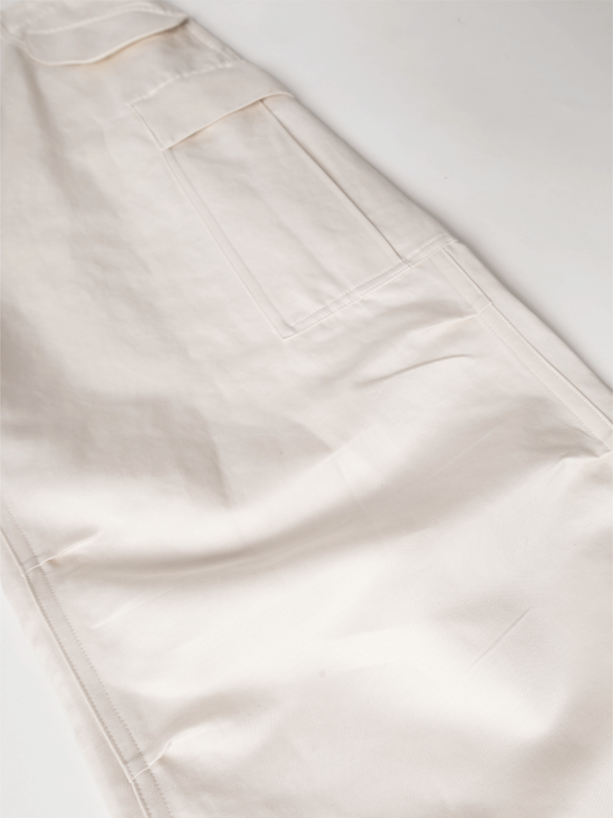 FINX COTTON/RAMIE TWILL M-51 CARGO PANTS|OATMEAL