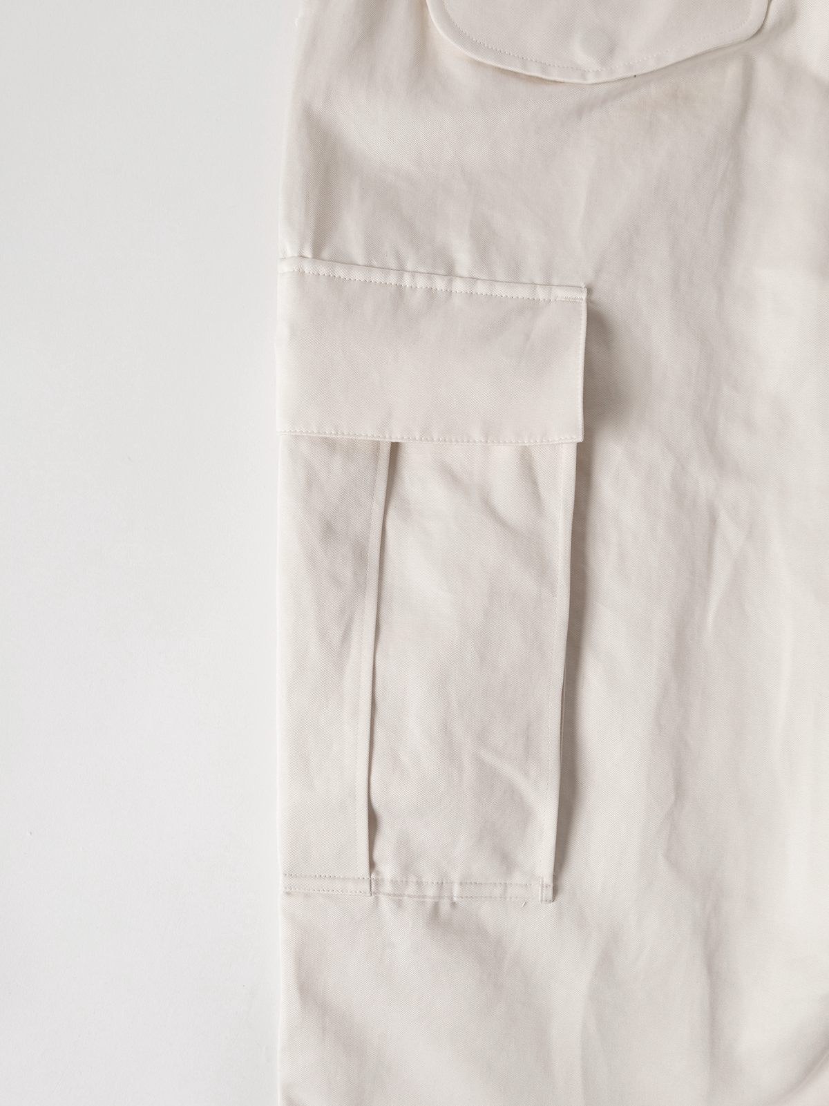 FINX COTTON/RAMIE TWILL M-51 CARGO PANTS|OATMEAL