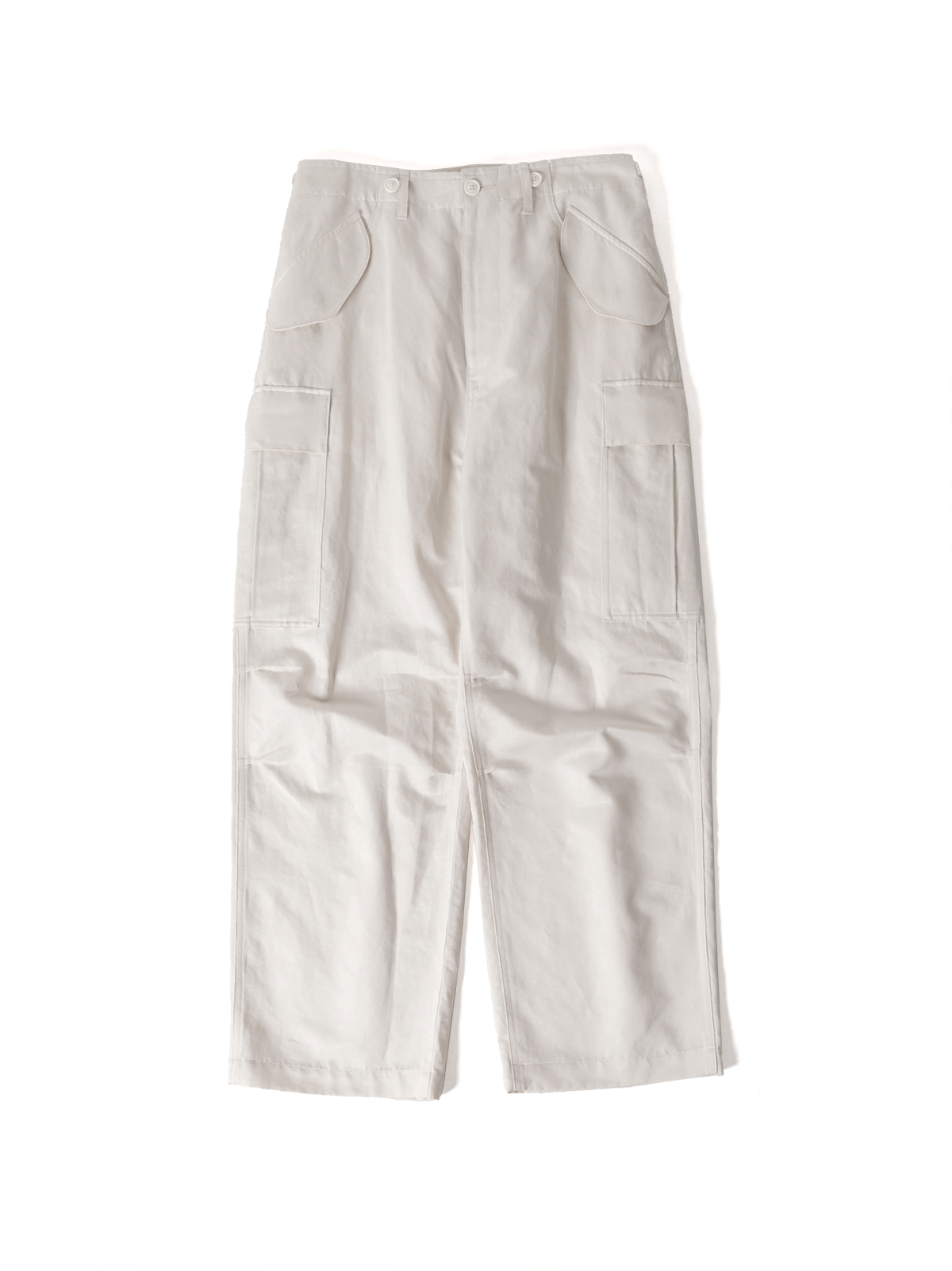 FINX COTTON/RAMIE TWILL M-51 CARGO PANTS|OATMEAL