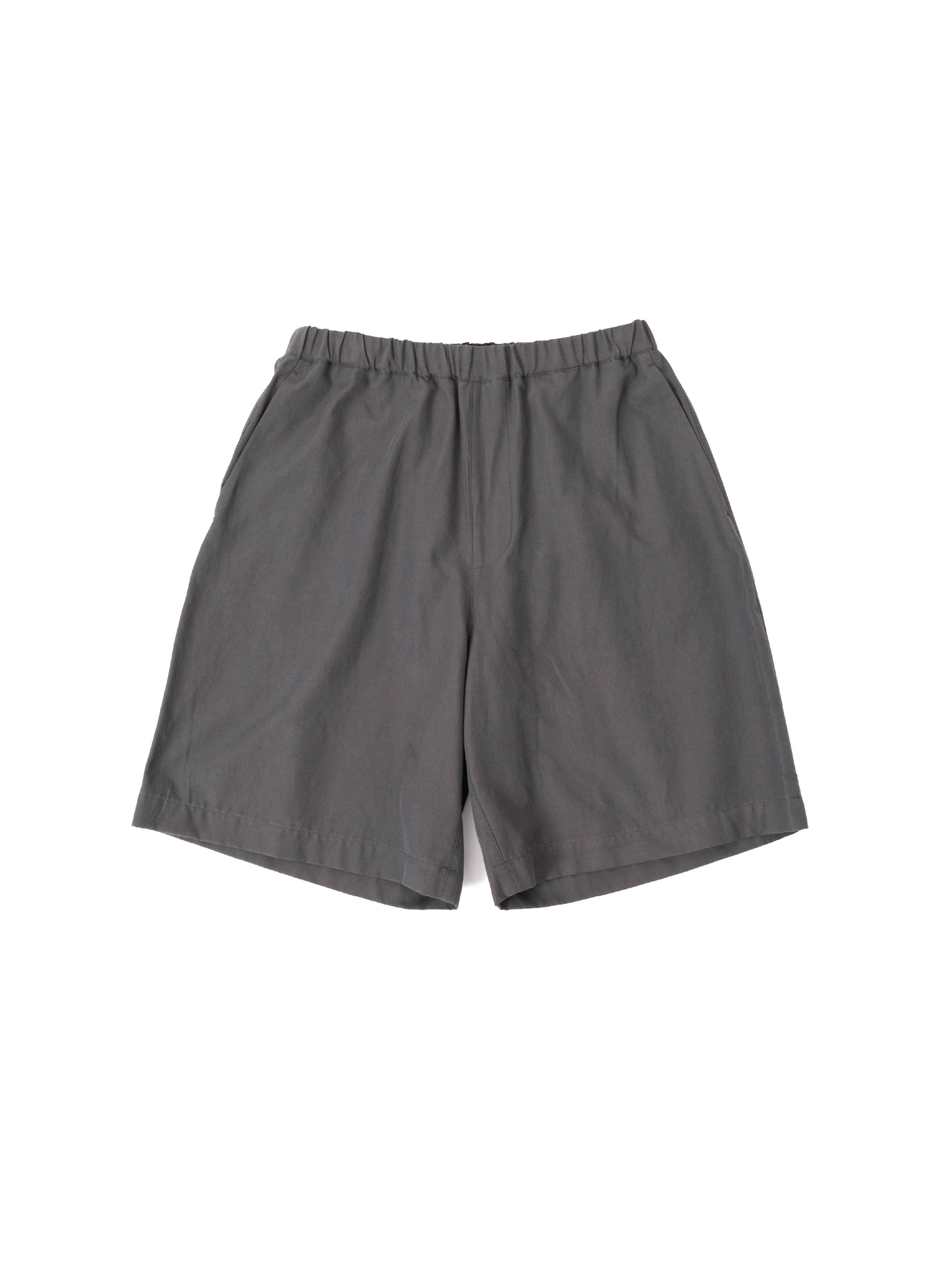 SILK/COTTON GABARGINE SHORTS|BROWN KHAKI