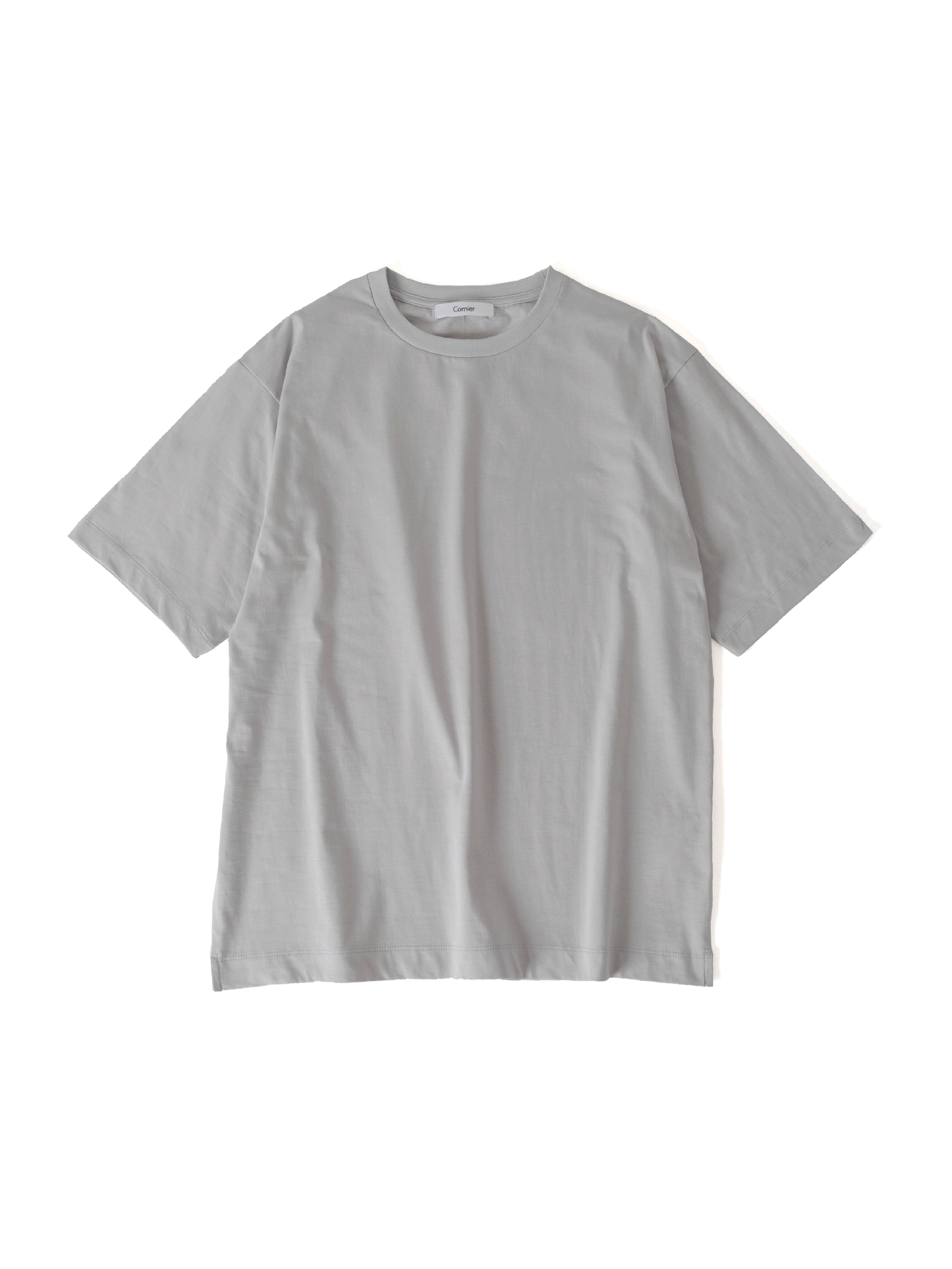 SUVIN COTTON BIO T-SHIRTS HALF SLEEVE|WHITE GRAY