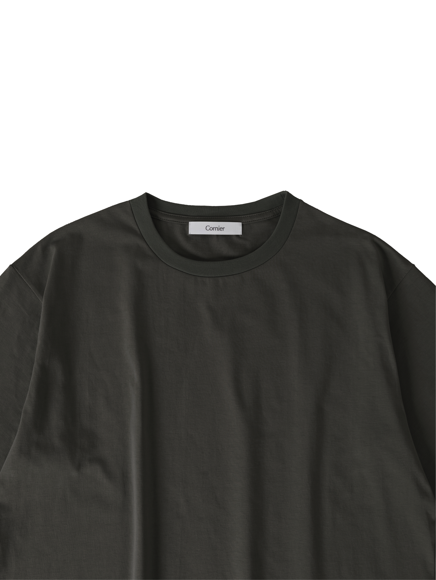 SUVIN COTTON BIO T-SHIRTS HALF SLEEVE|DARK GRAY