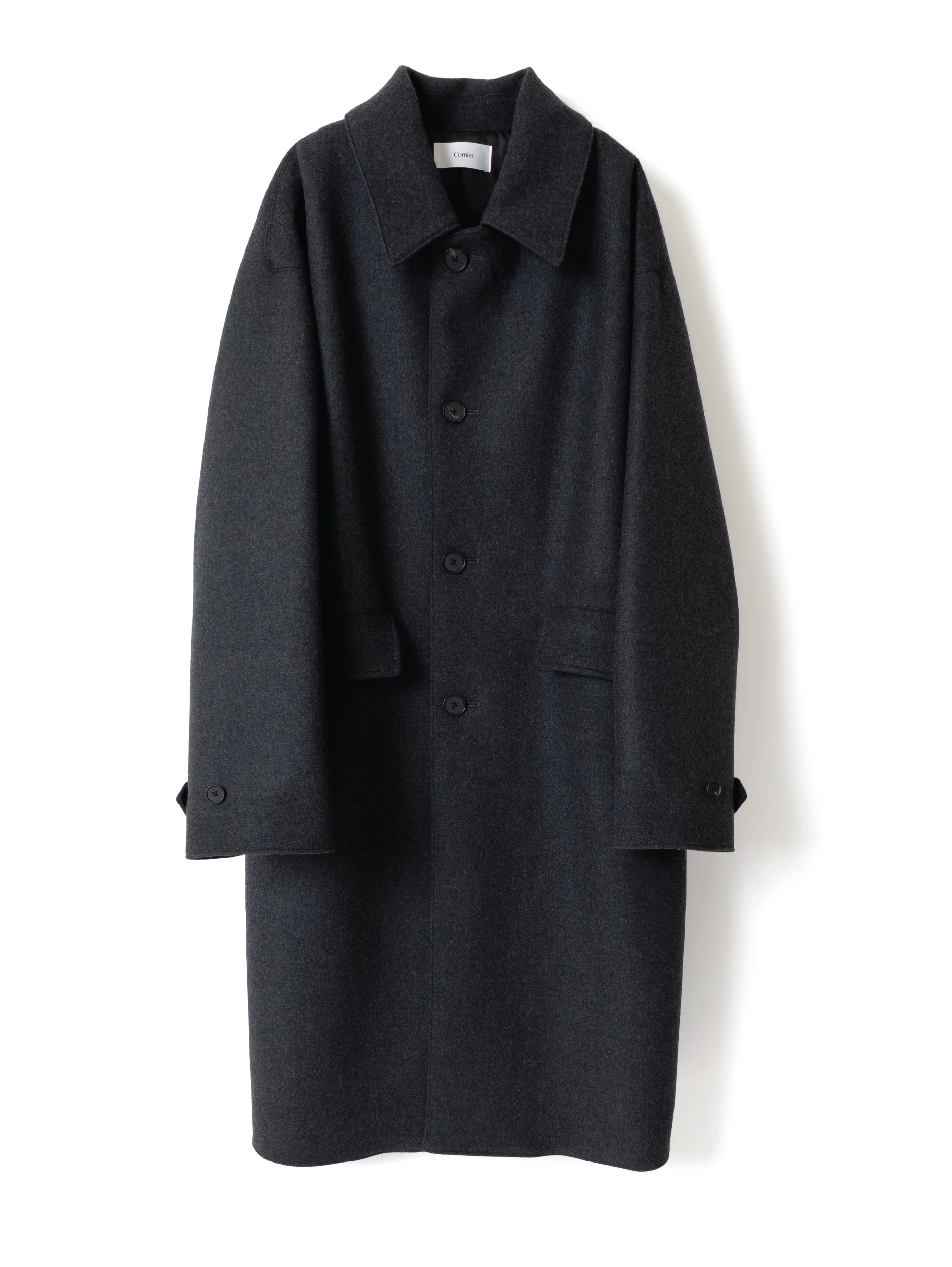 チェスターコート未使用 DOUBLE LONG COAT - benjaminstrategy.co