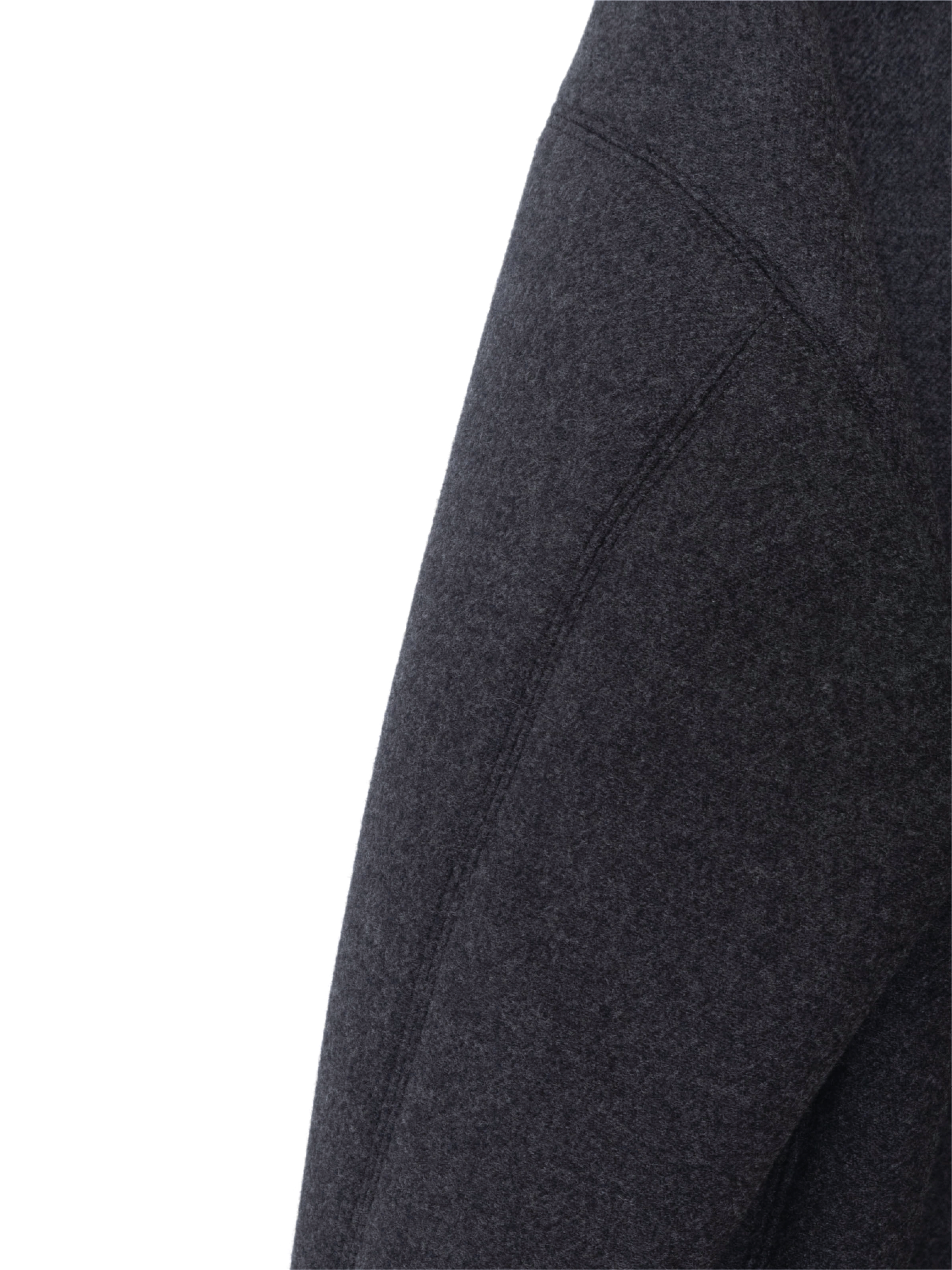DOUBLE CLOTH Super160’ s WOOL BLOUSON|TOP GRAY