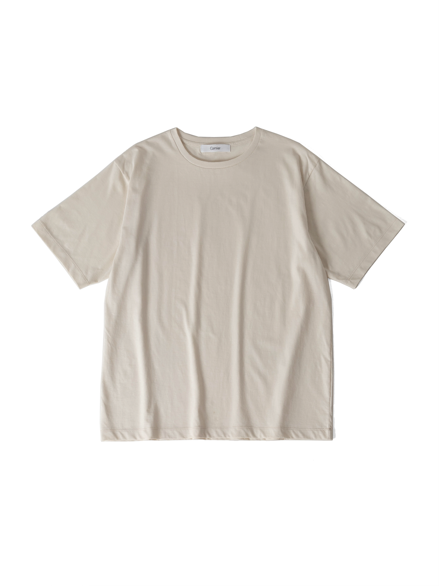 HARD TWISTED GV COTTON T-SHIRTS|LIGHT BEIGE