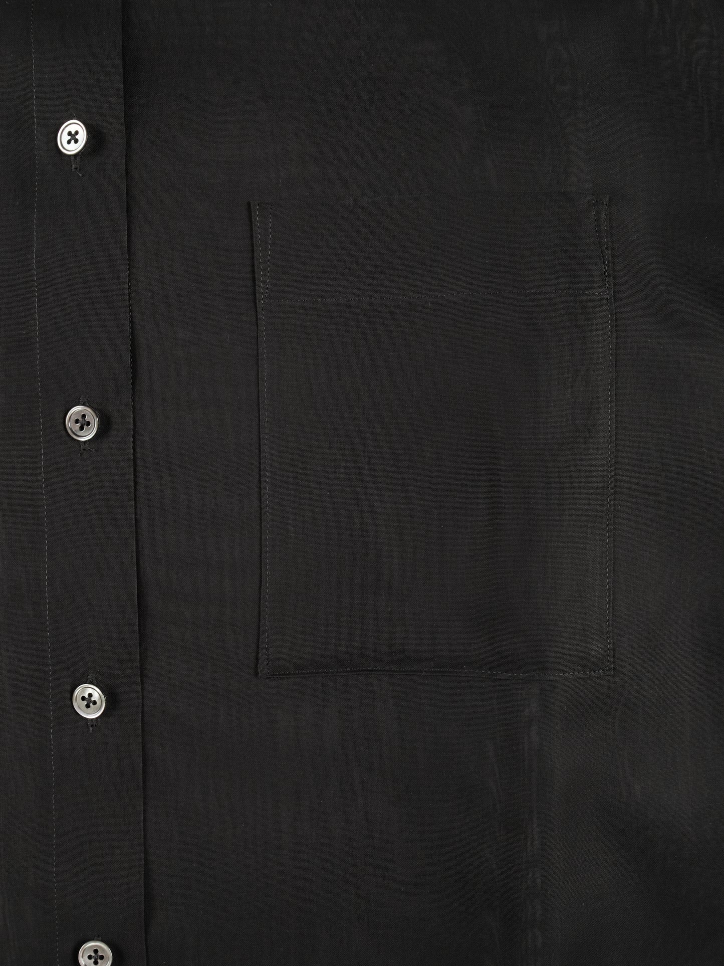 GV COTTON SHEER SHIRTS|BLACK