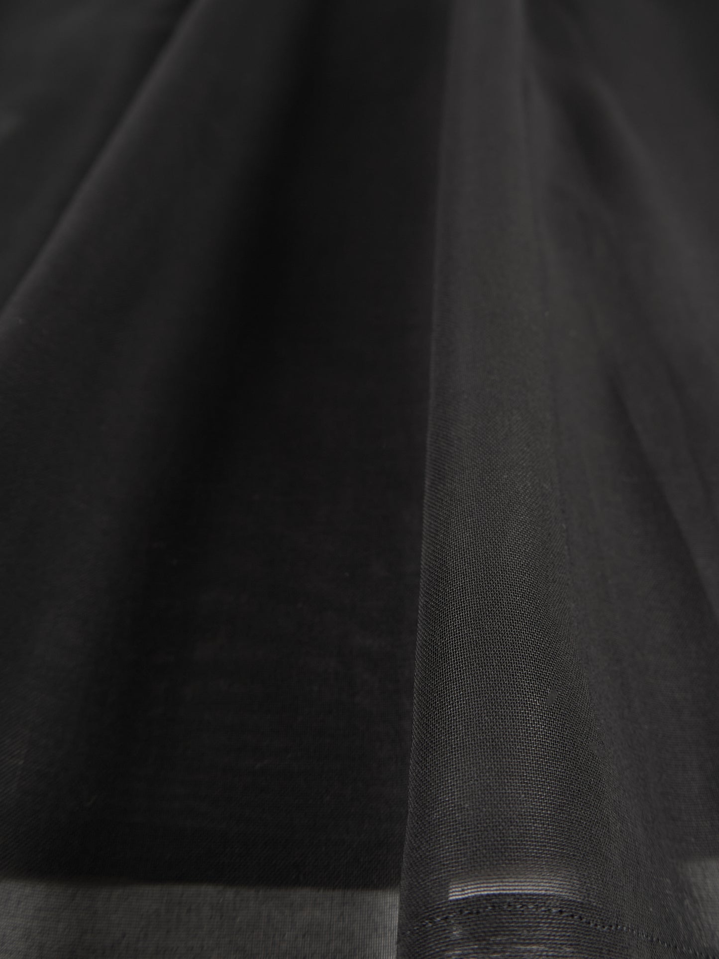 GV COTTON SHEER SHIRTS|BLACK
