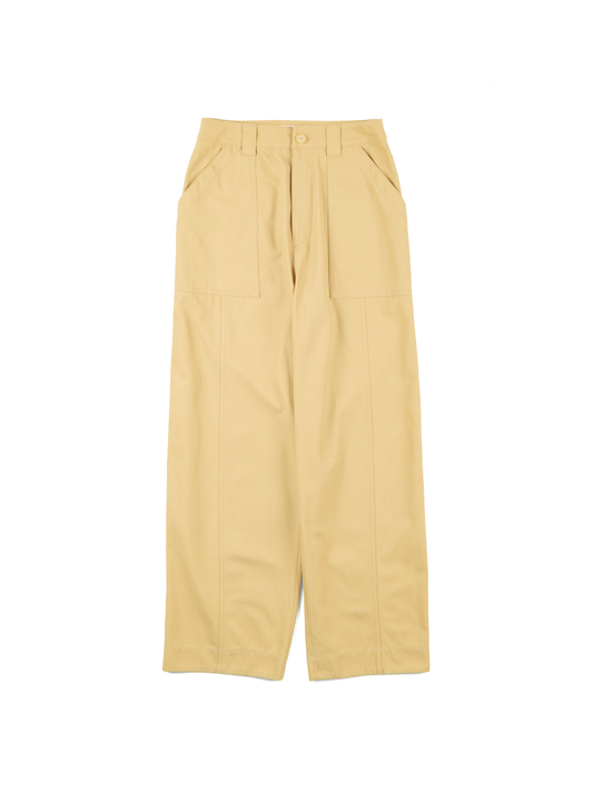 FINX COTTON BOILED GABARDINE PANTS for WOMEN|LIGHT CAMEL