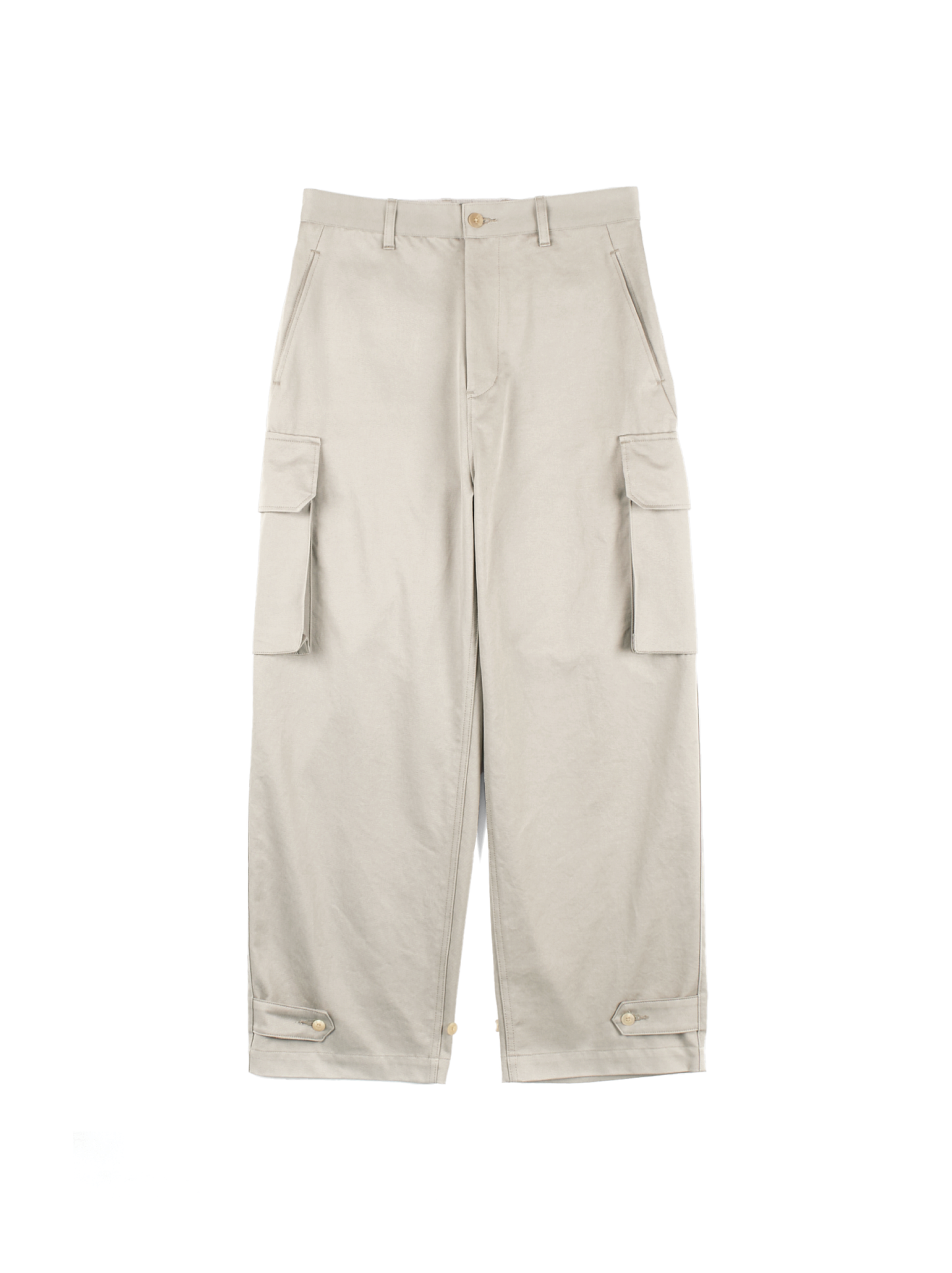 FINX/ZIMBABWE COTTON M-47 CARGO PANTS|GREIGE