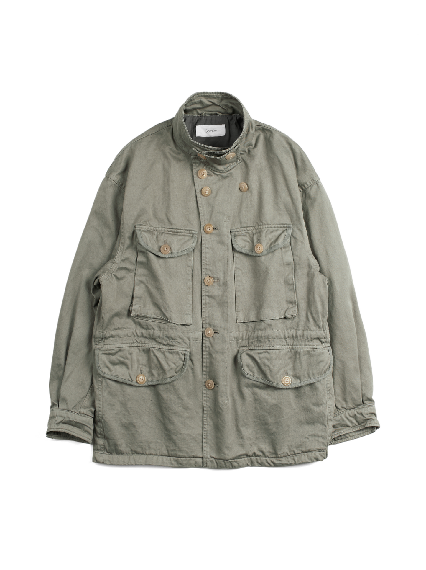 GARMENT DYED FINX/ZIMBABWE COTTON TWILL M-43 FIELD JKT|MOCHA