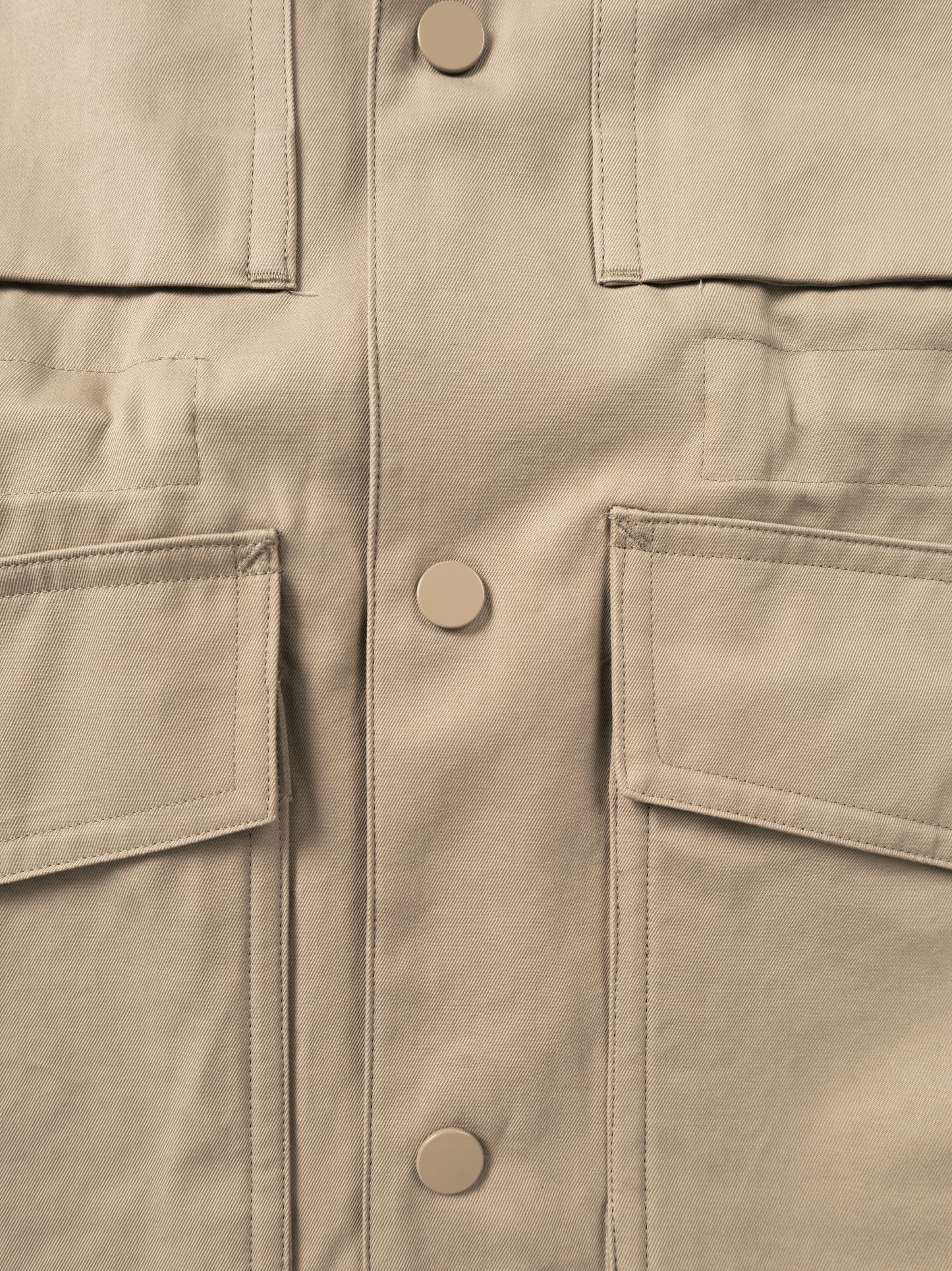 FINX COTTON GABARDINE UTILITY BLOUSON|BEIGE