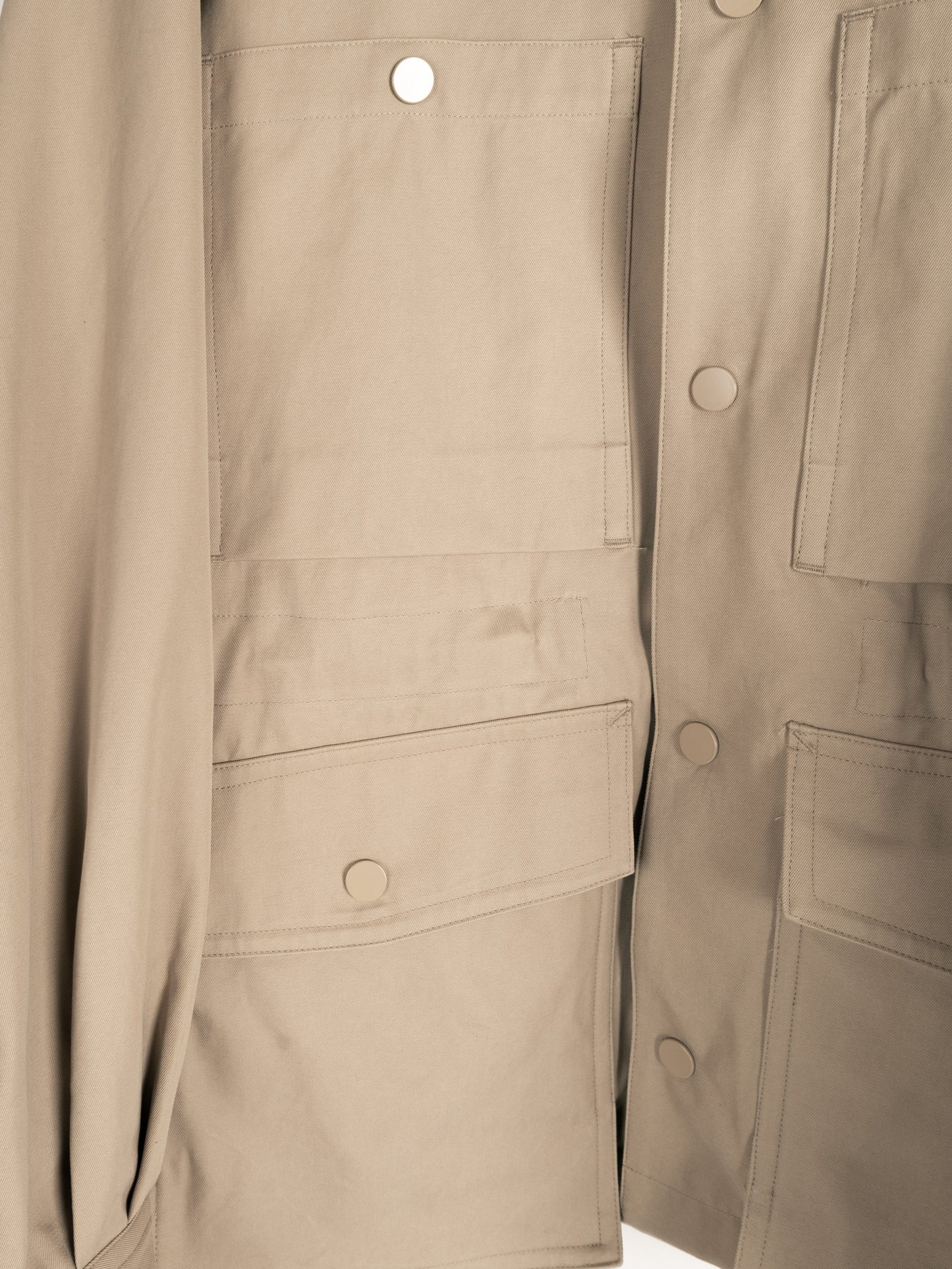 FINX COTTON GABARDINE UTILITY BLOUSON|BEIGE