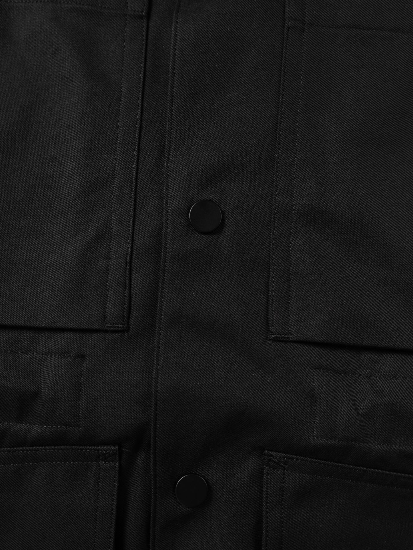 FINX COTTON GABARDINE UTILITY BLOUSON|BLACK