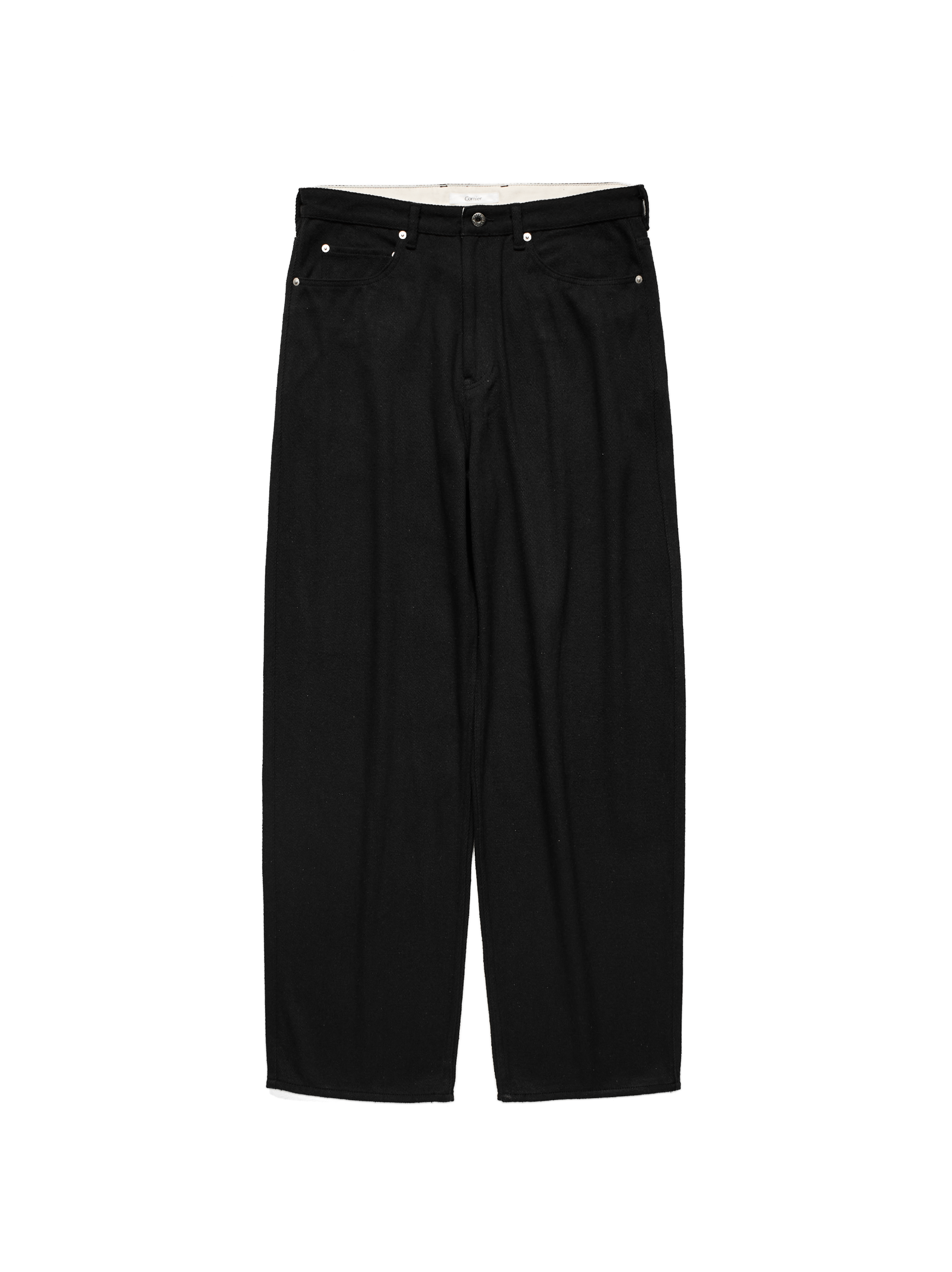 SILK NEP DENIM PANTS｜BLACK – Cornier