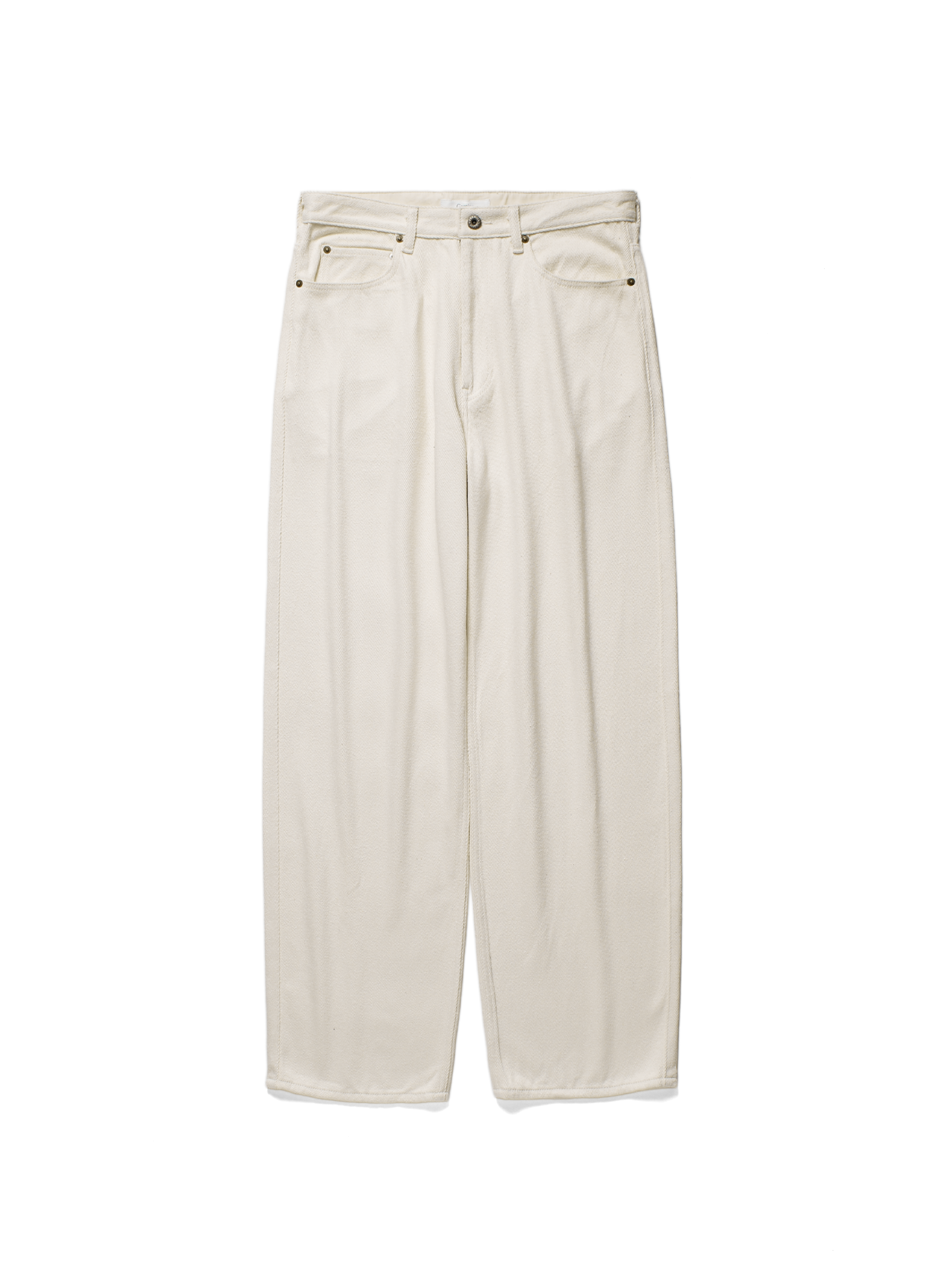 Cornier Silk Nep Denim Pants Sサイズ SILK NEP DENIM PANTS｜WHITE – Cornier