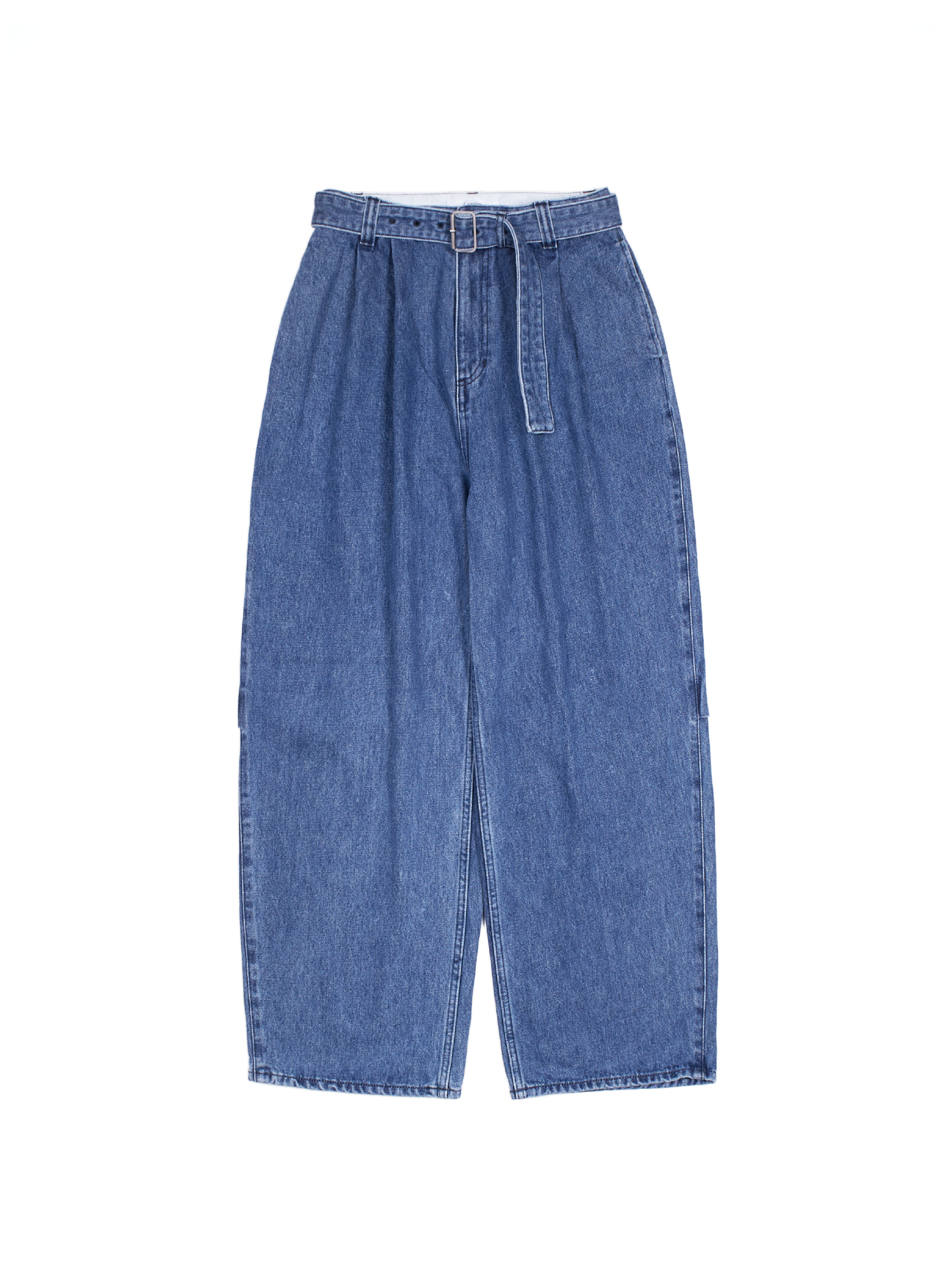 SILK/COTTON DENIM PANTS for WOMEN｜BLUE – Cornier