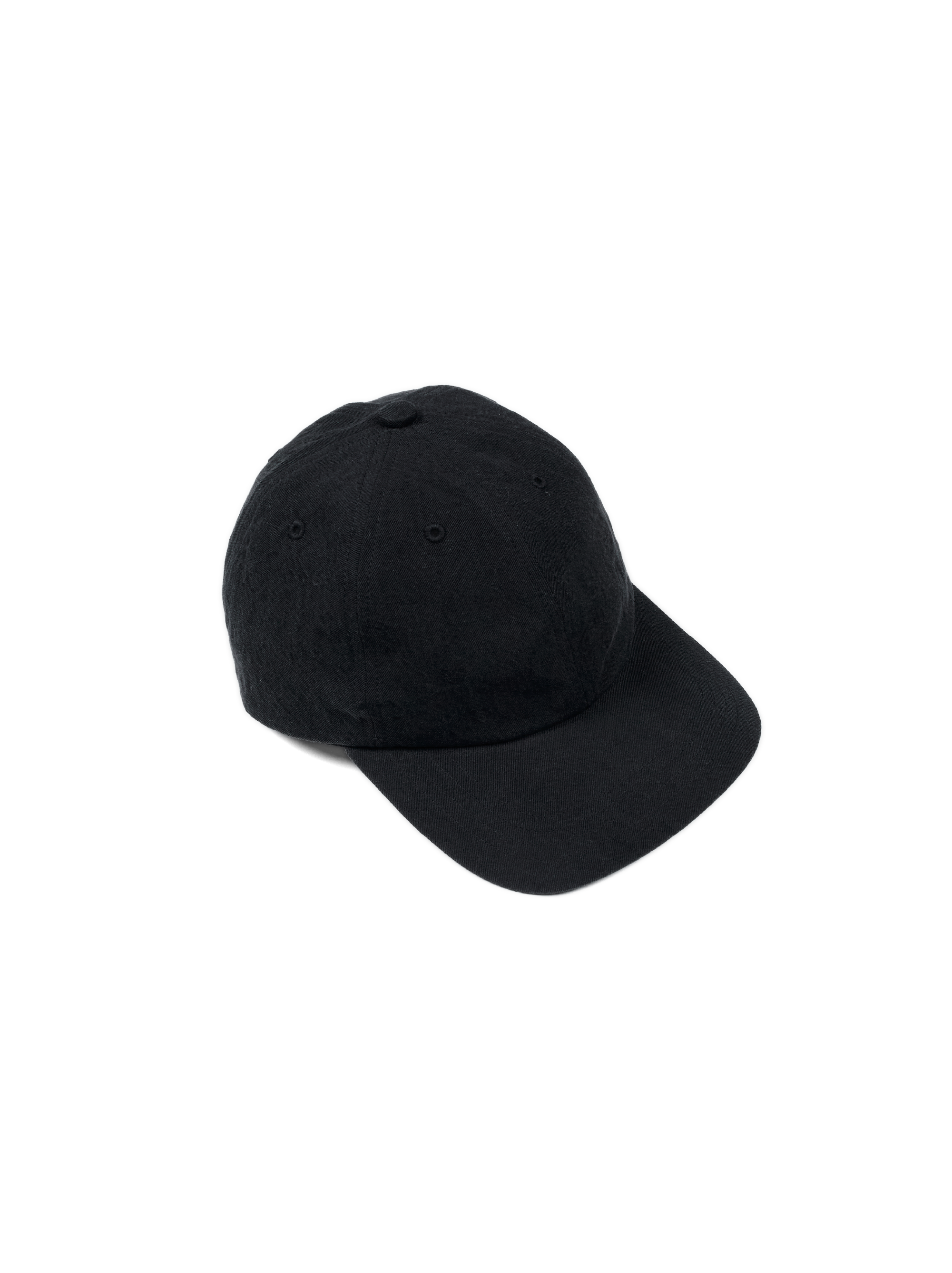 SILK/LINEN FADED GABARDINE CAP｜BLACK – Cornier