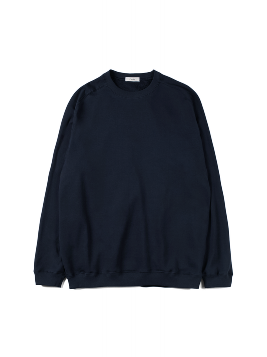 SUPIMA AGING JERSEY SWEAT SHIRTS|NAVY