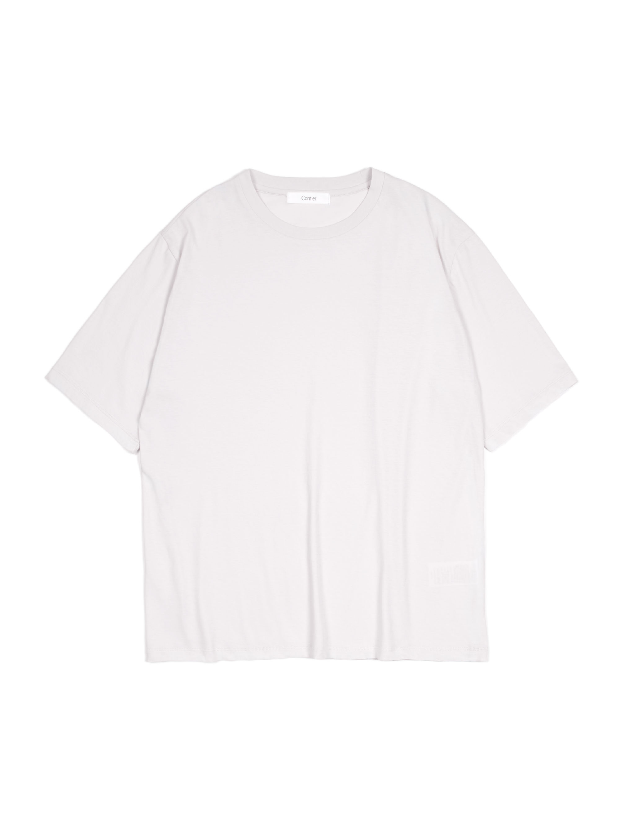 SUPIMA COTTON HIGH TWISTED JERSEY T-SHIRTS｜WHITE GRAY – Cornier