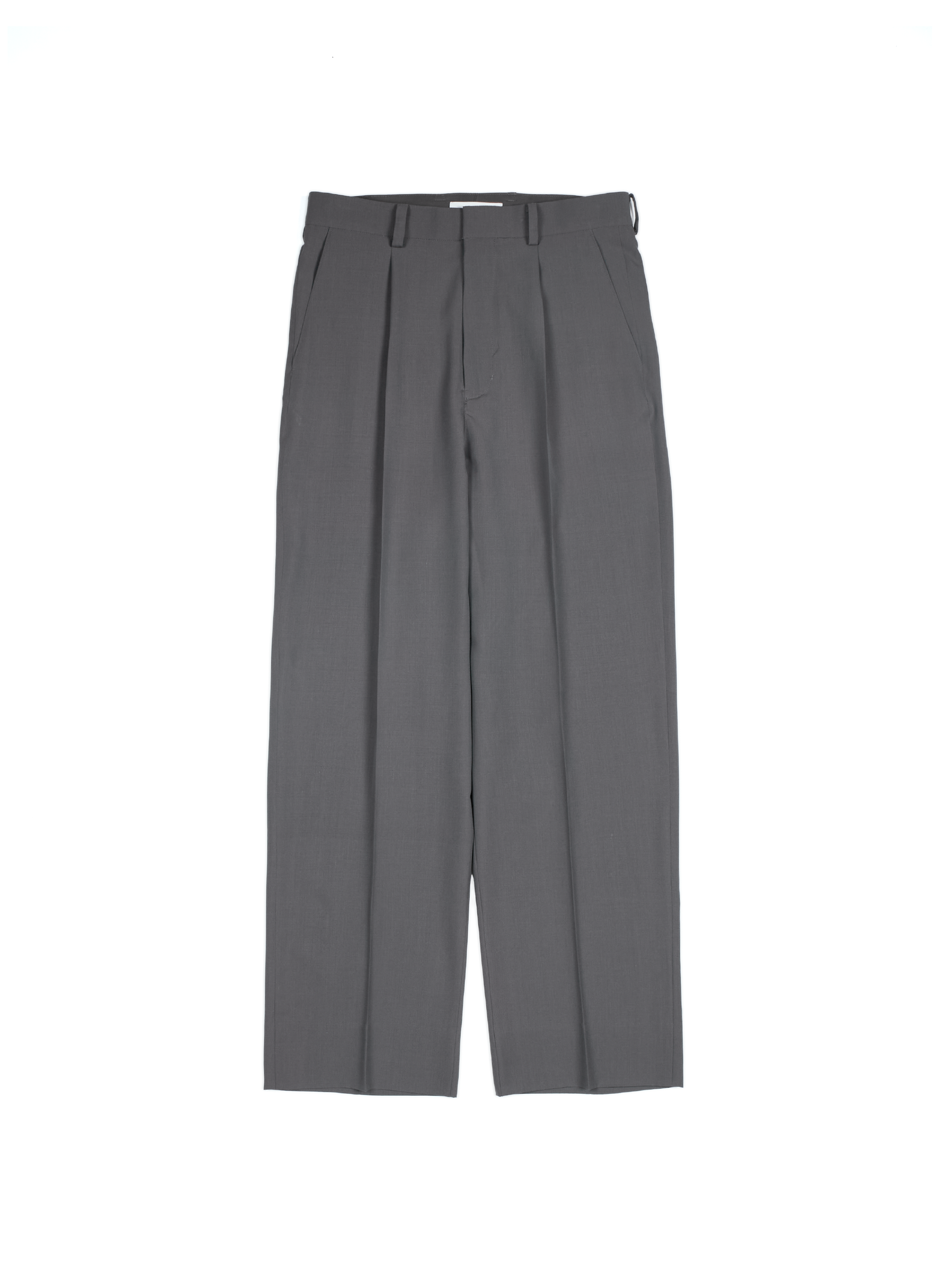 Super130's WORSTED WOOL TROPICAL SLACKS｜ASH TAUPE – Cornier