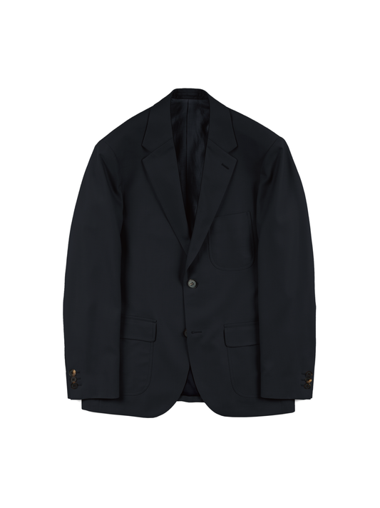 Super160's WOOL KID MOHAIR TROPICAL TAILORED JACKET|DARK NAVY