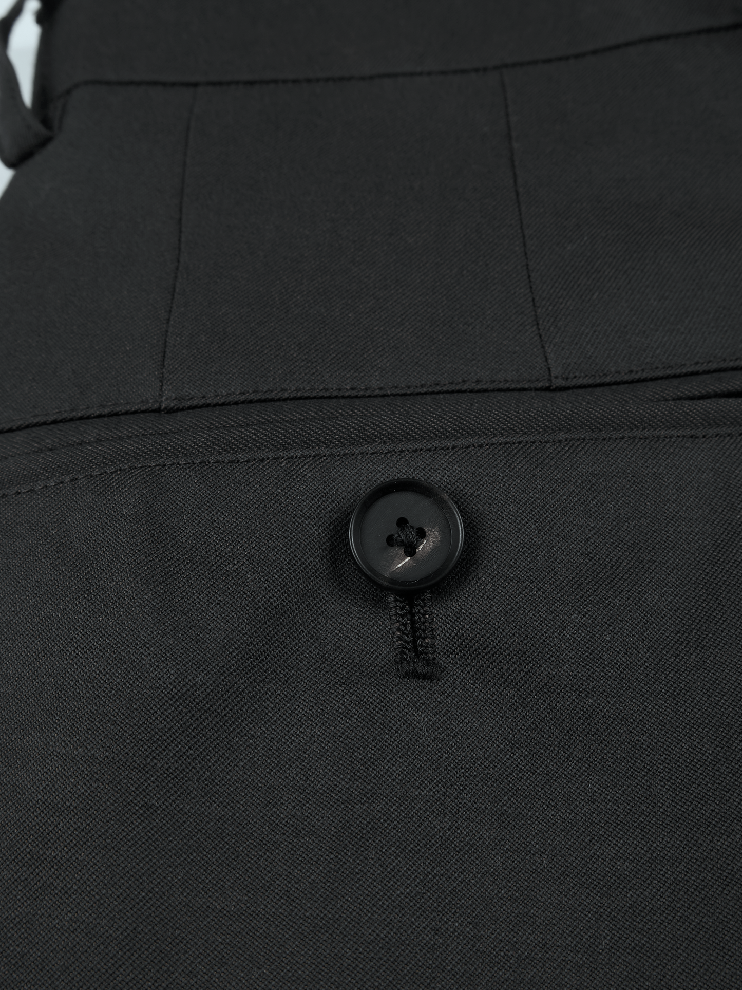 Super130's WOOL CHAMBRAY GABARDINE SLACKS|BLUE CHARCOAL