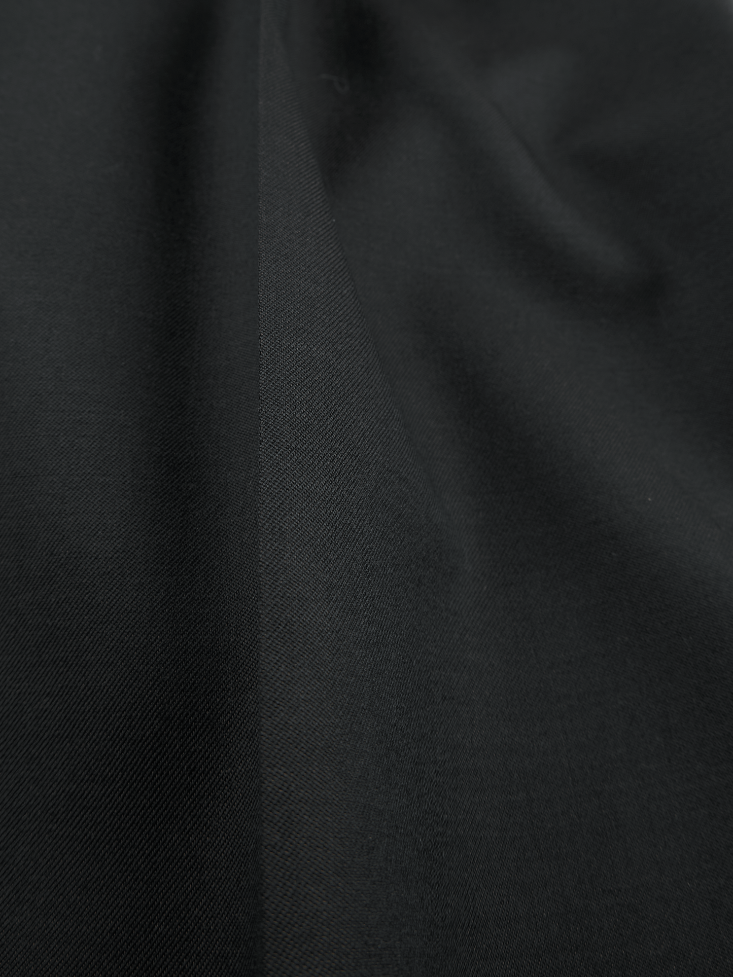 Super130's WOOL CHAMBRAY GABARDINE SLACKS|BLUE CHARCOAL