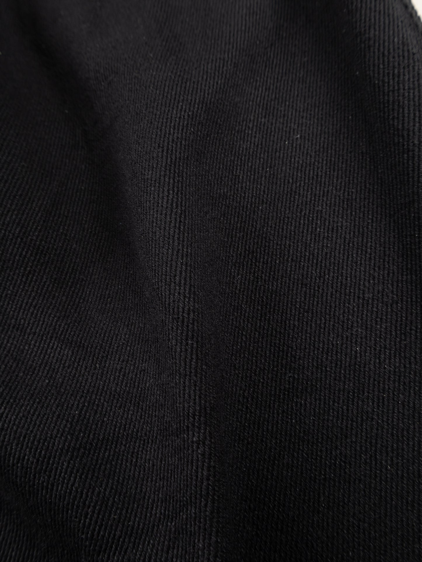 SILK NEP DENIM PANTS|BLACK