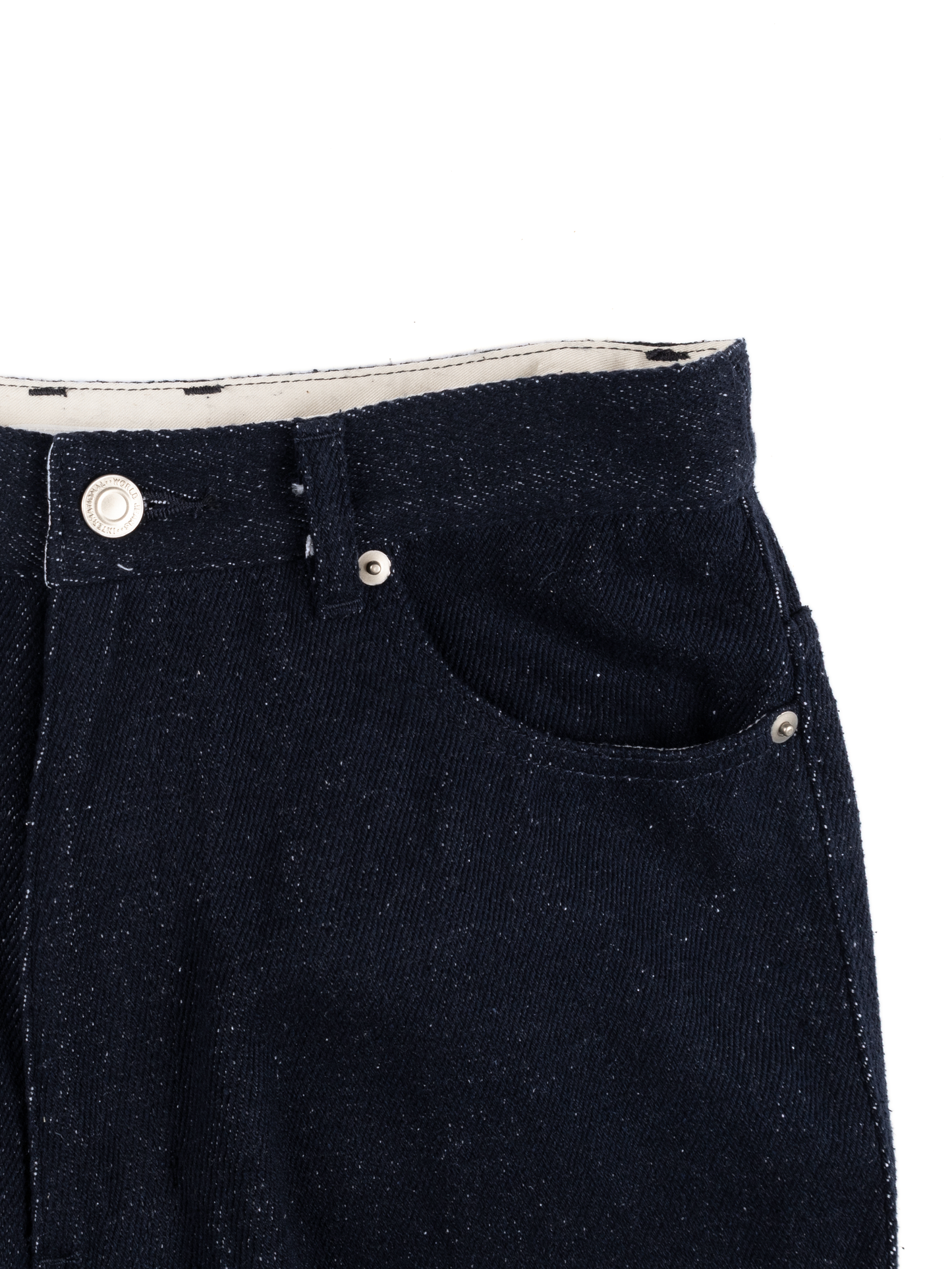 SILK NEP DENIM PANTS for WOMEN|DARK NAVY