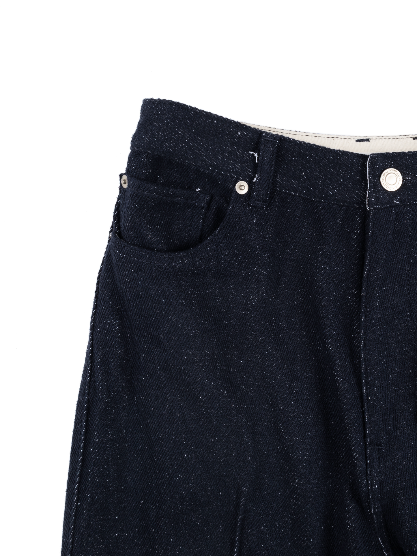 SILK NEP DENIM PANTS for WOMEN|DARK NAVY
