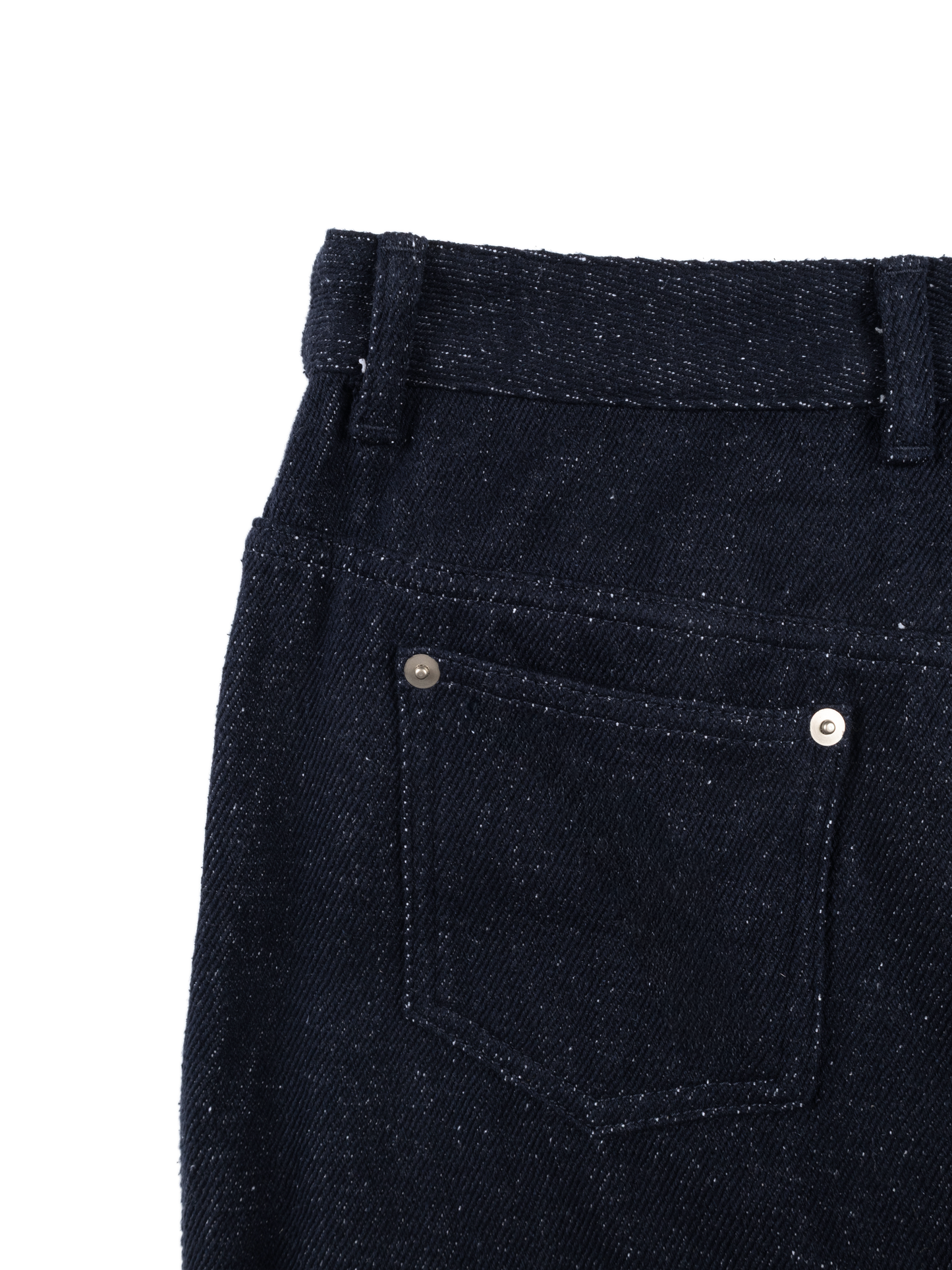 SILK NEP DENIM PANTS for WOMEN|DARK NAVY