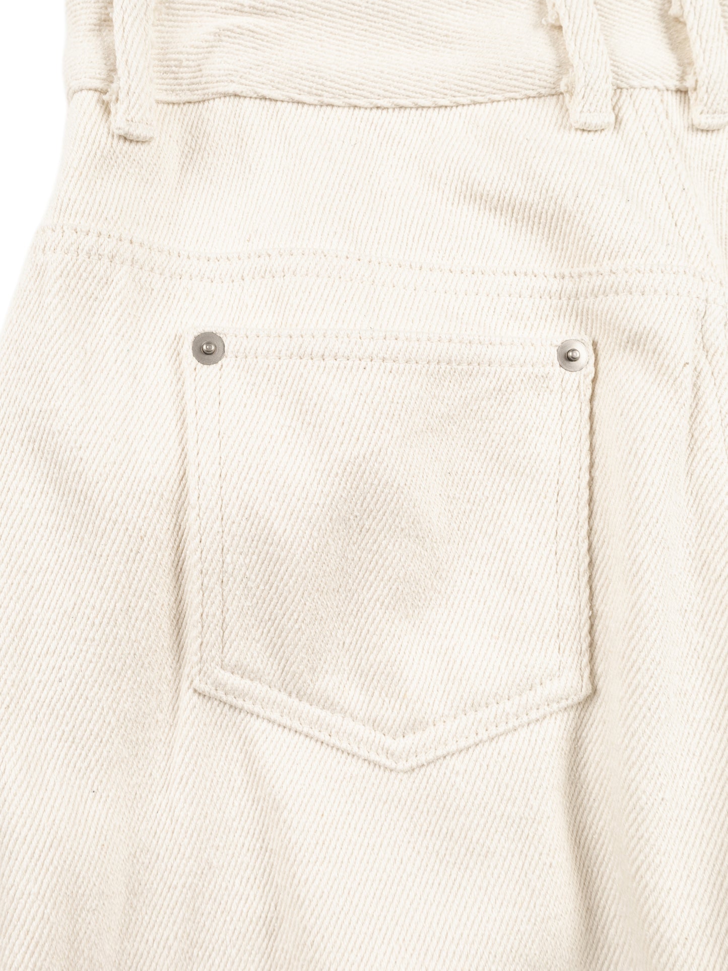 SILK NEP DENIM PANTS for WOMEN|WHITE
