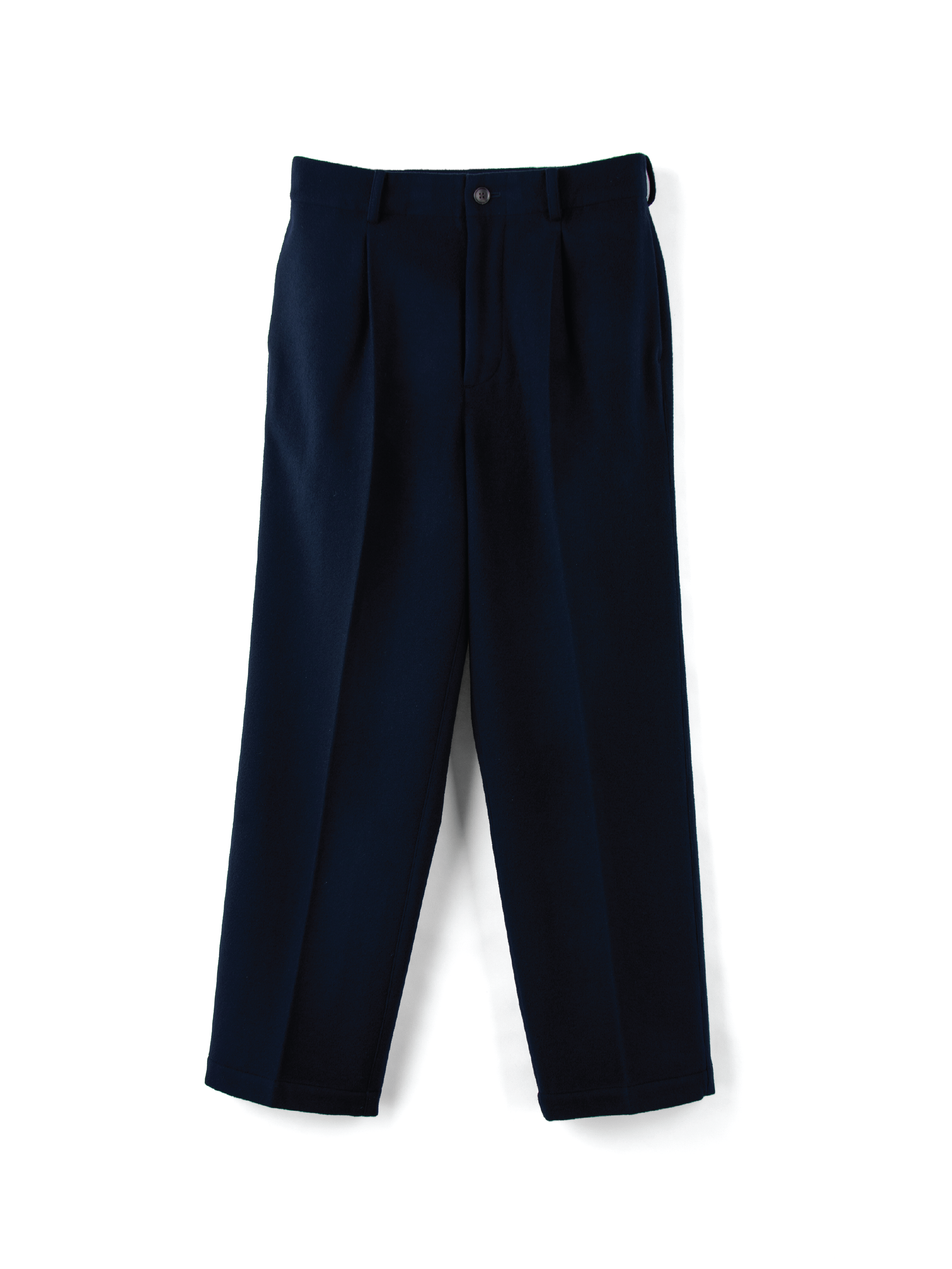 SUPER EXTRA FINE WOOL PANTS ｜DARK NAVY – Cornier