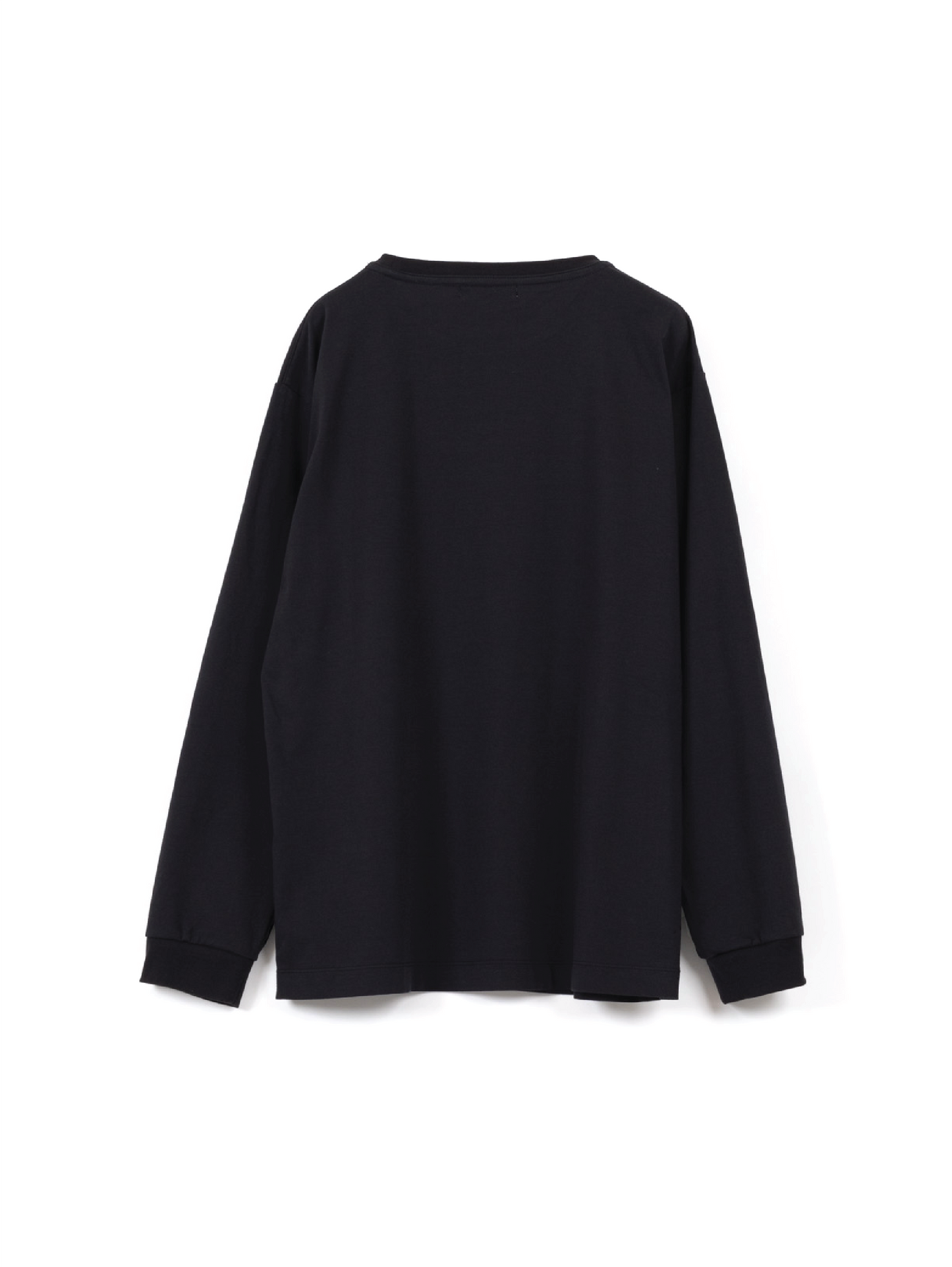 SUVIN COTTON HIGH GAUGE T-SHIRTS LONG SLEEVE |MATTE BLACK