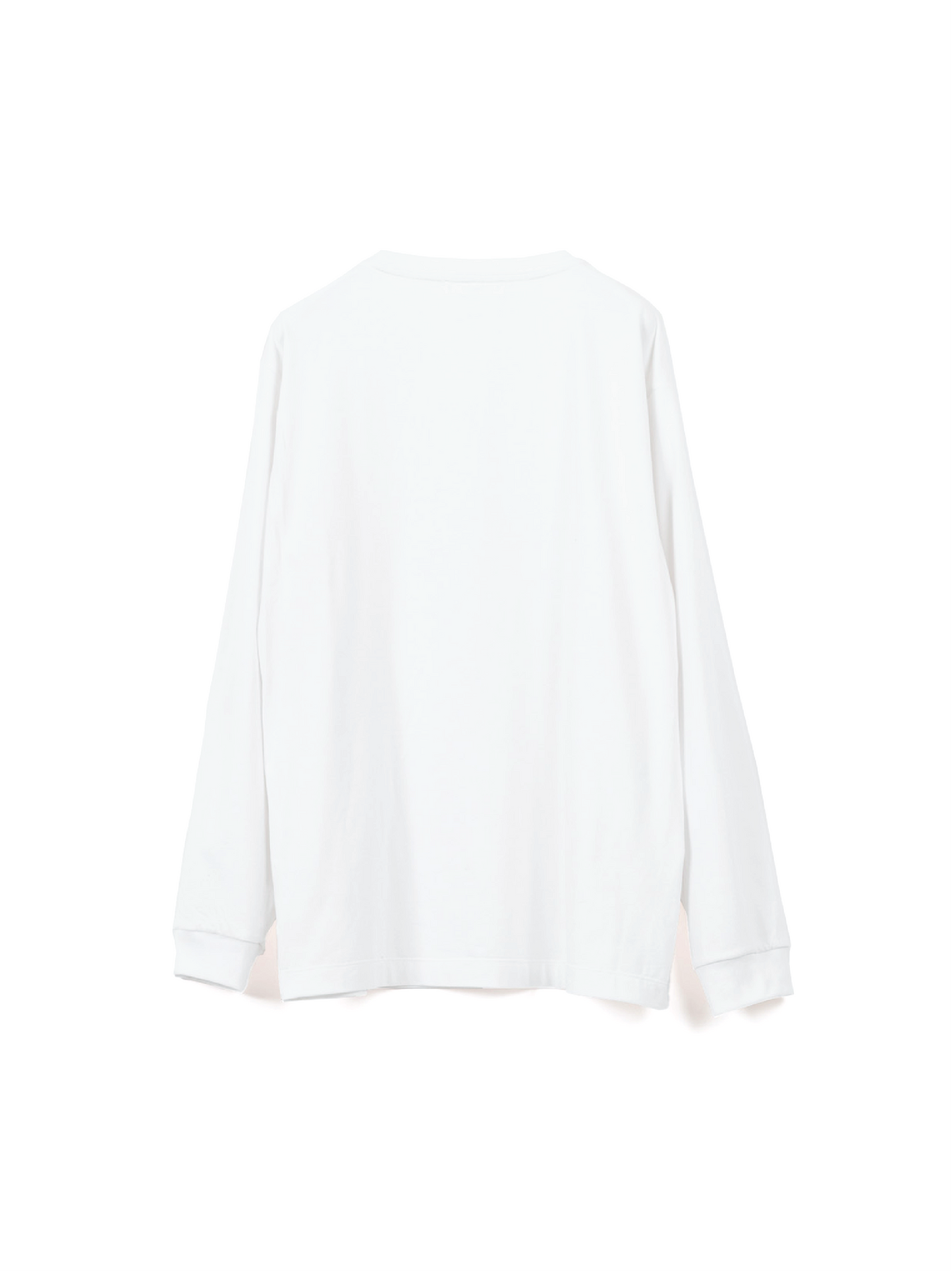 SUVIN COTTON HIGH GAUGE T-SHIRTS LONG SLEEVE |WHITE