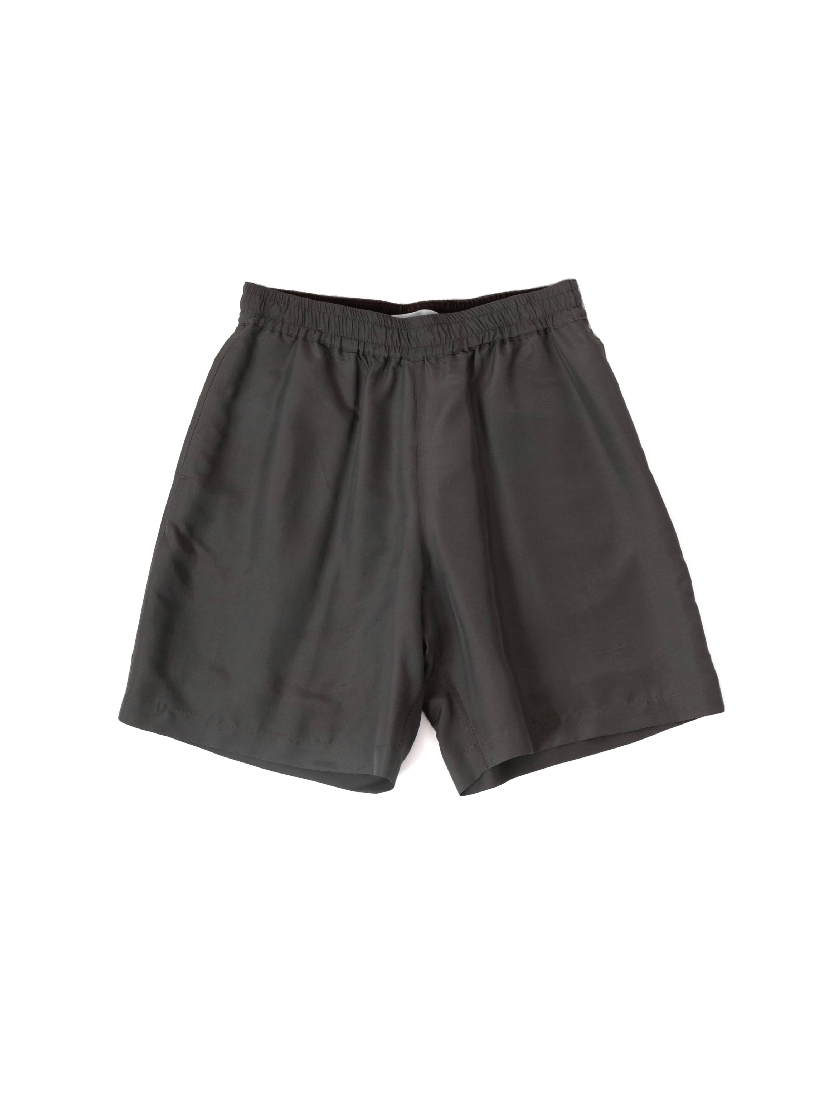 BRAZIL SILK SHORT PANTS(GREY KHAKI) – Cornier