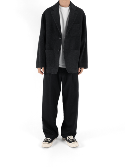 Model 176cm/62kg size M color TOP BLACK着用