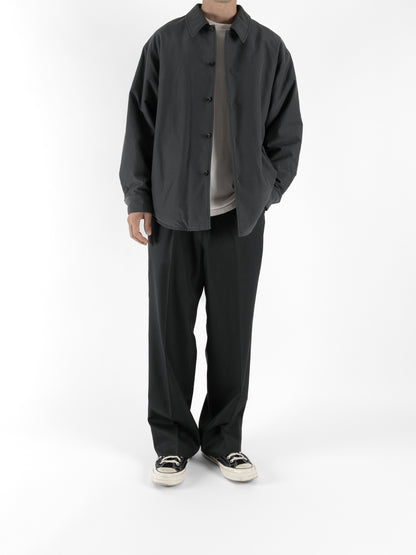 Model 176cm/62kg size M color BLUE GRAY着用