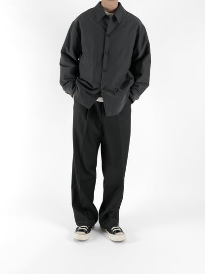 Model 176cm/62kg size M color BLUE GRAY着用