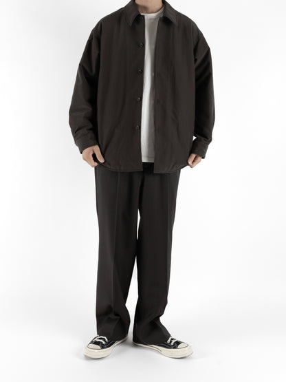 Model 176cm/62kg size M color DARK BROWN着用