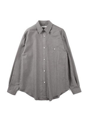 SILK SUCKER CHECK SHIRTS｜GRAY CHECK