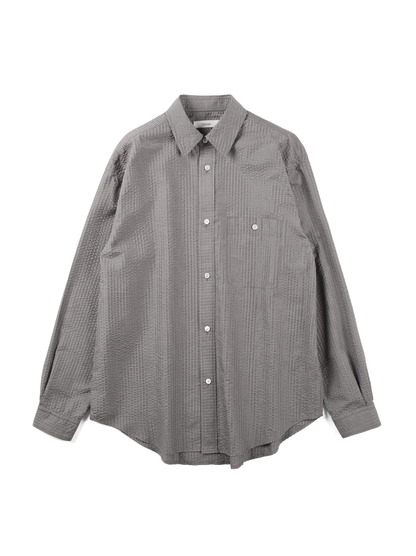 SILK SUCKER CHECK SHIRTS｜GRAY CHECK
