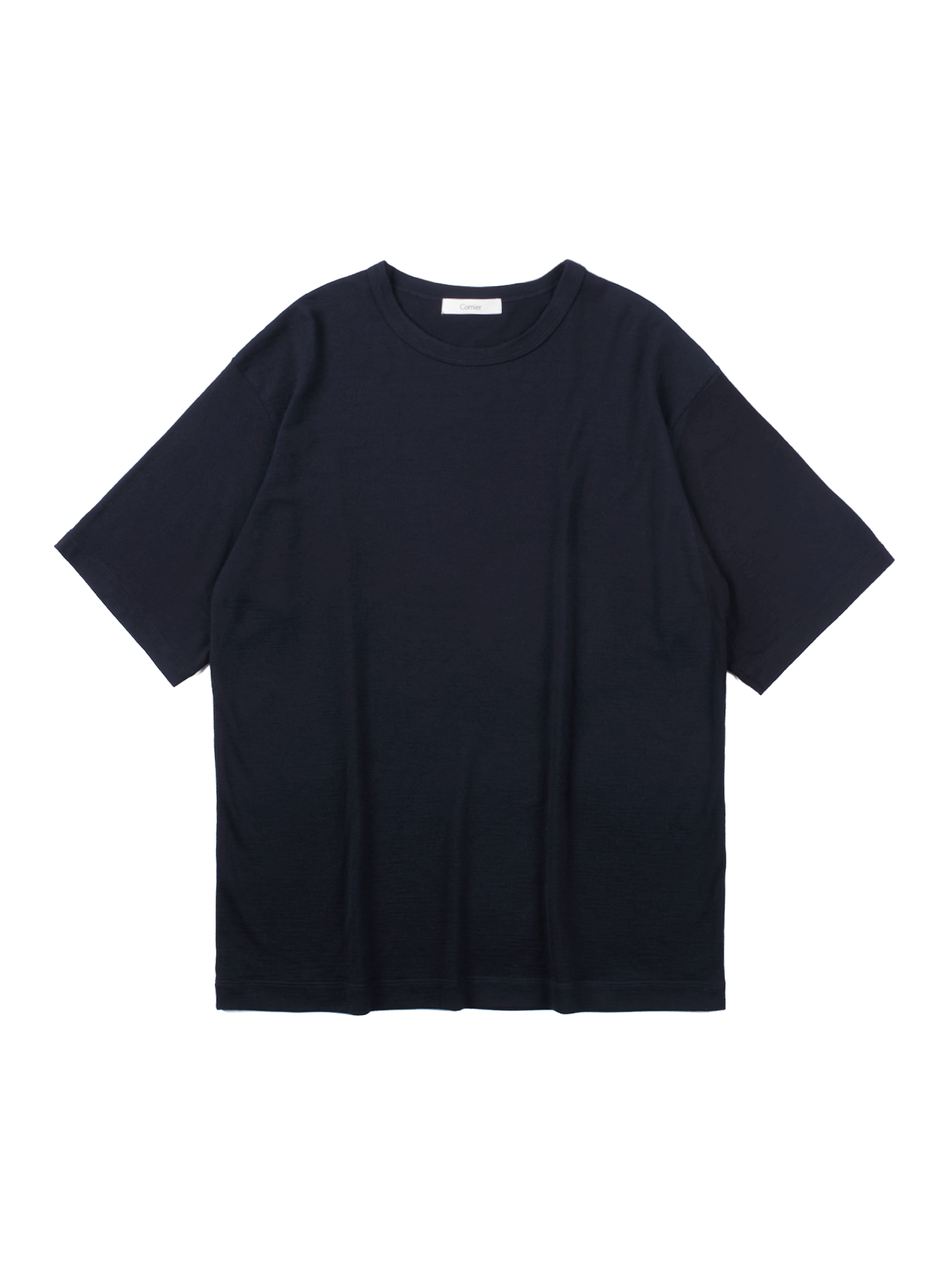 トップス Cornier Super140's WORSTED WOOL T-SHIRTS Super140's WORSTED WOOL T-SHIRTS｜DARK NAVY – Cornier