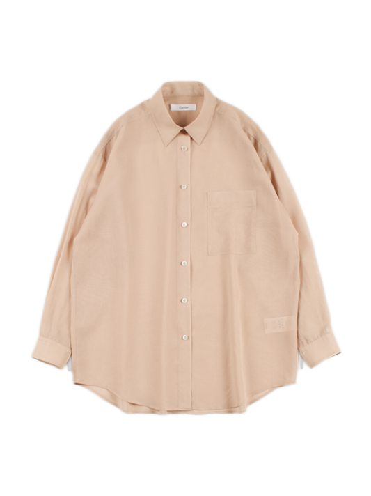 GV COTTON SHEER SHIRTS｜SAND PINK
