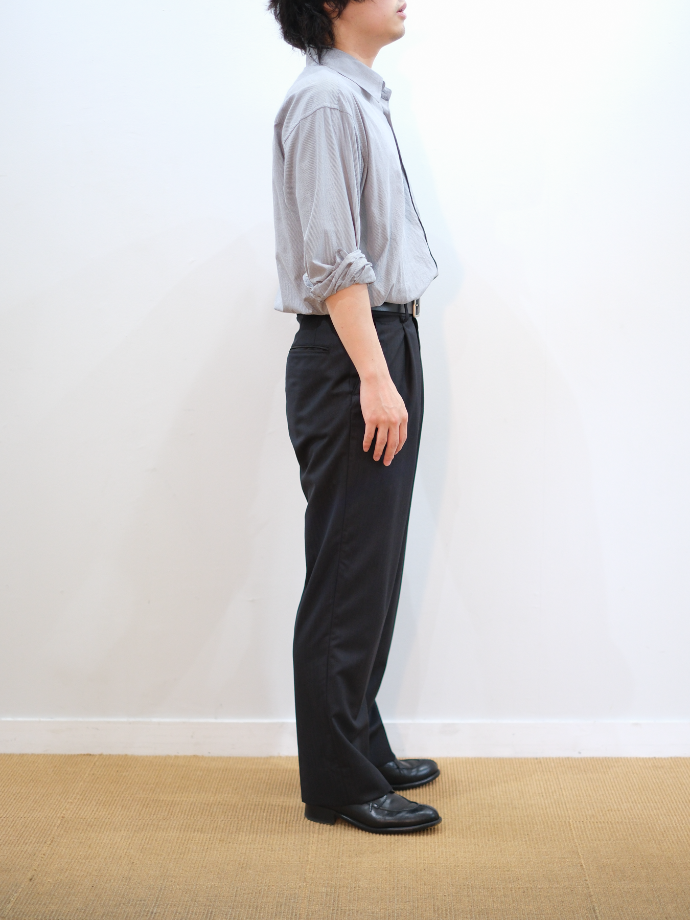Model 170cm size S color BLACK　BROWN着用