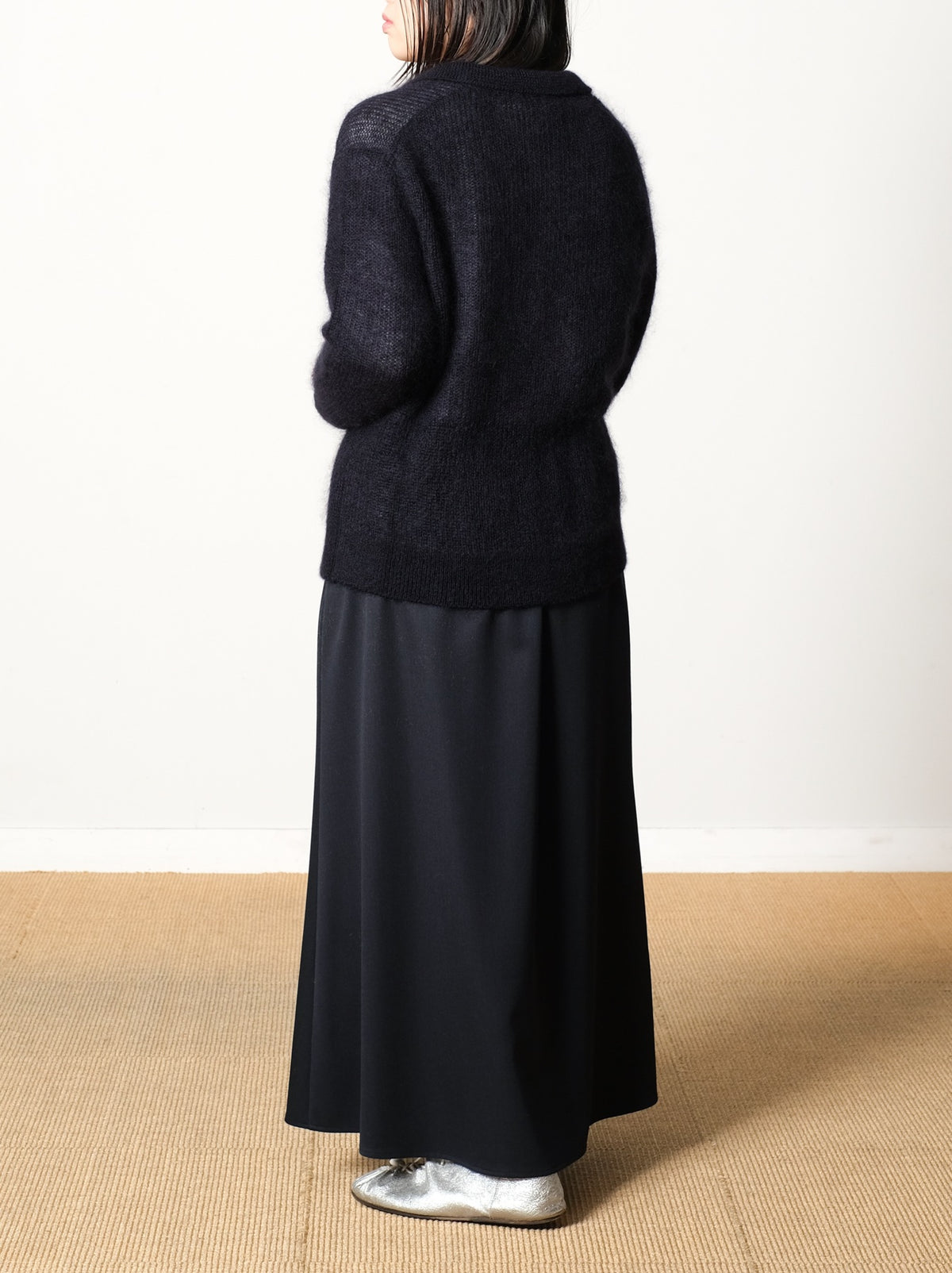 Model 159cm size S color TOP D.NAVY着用