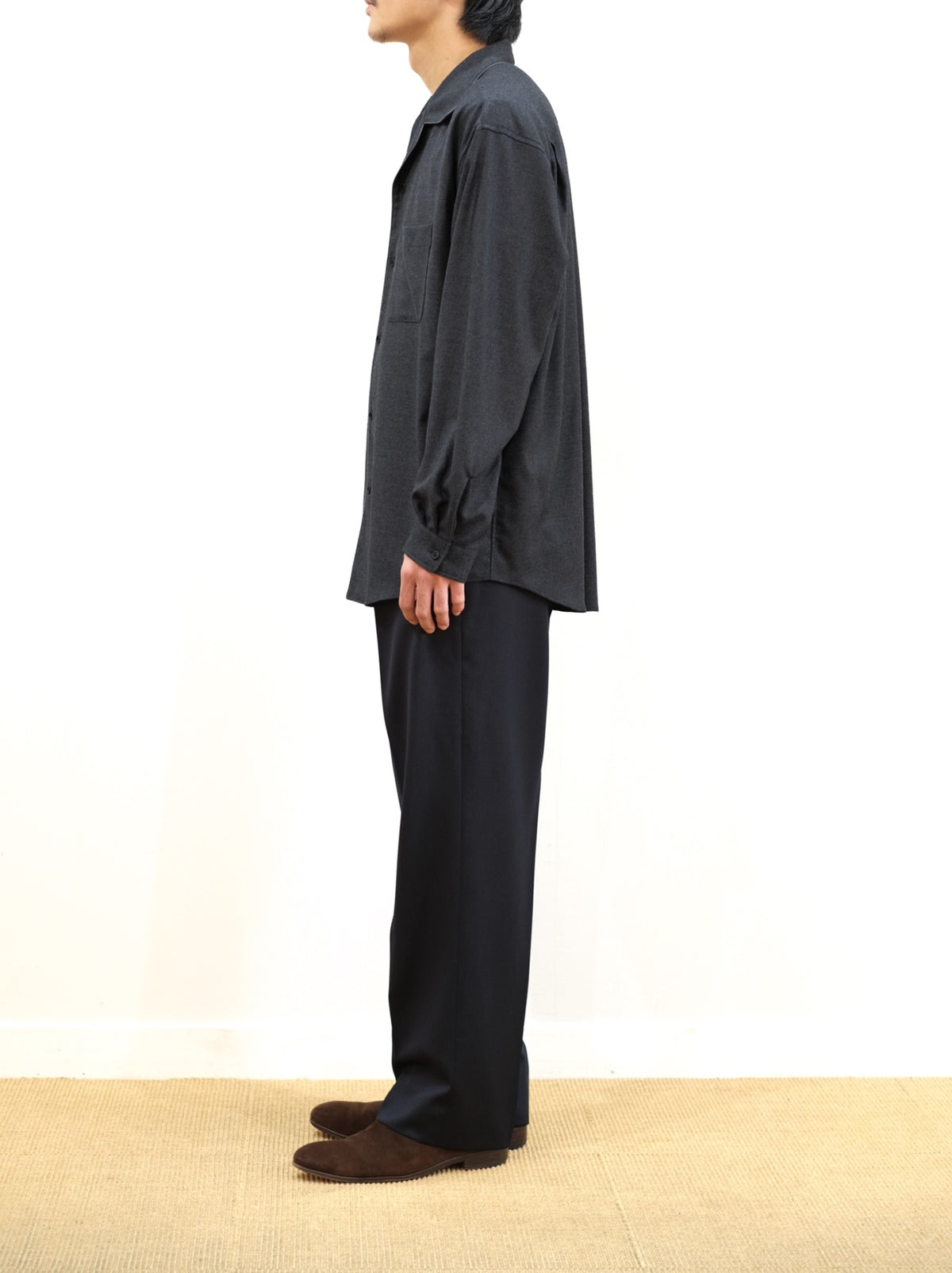Model 175cm size M color TOP CHARCOAL着用