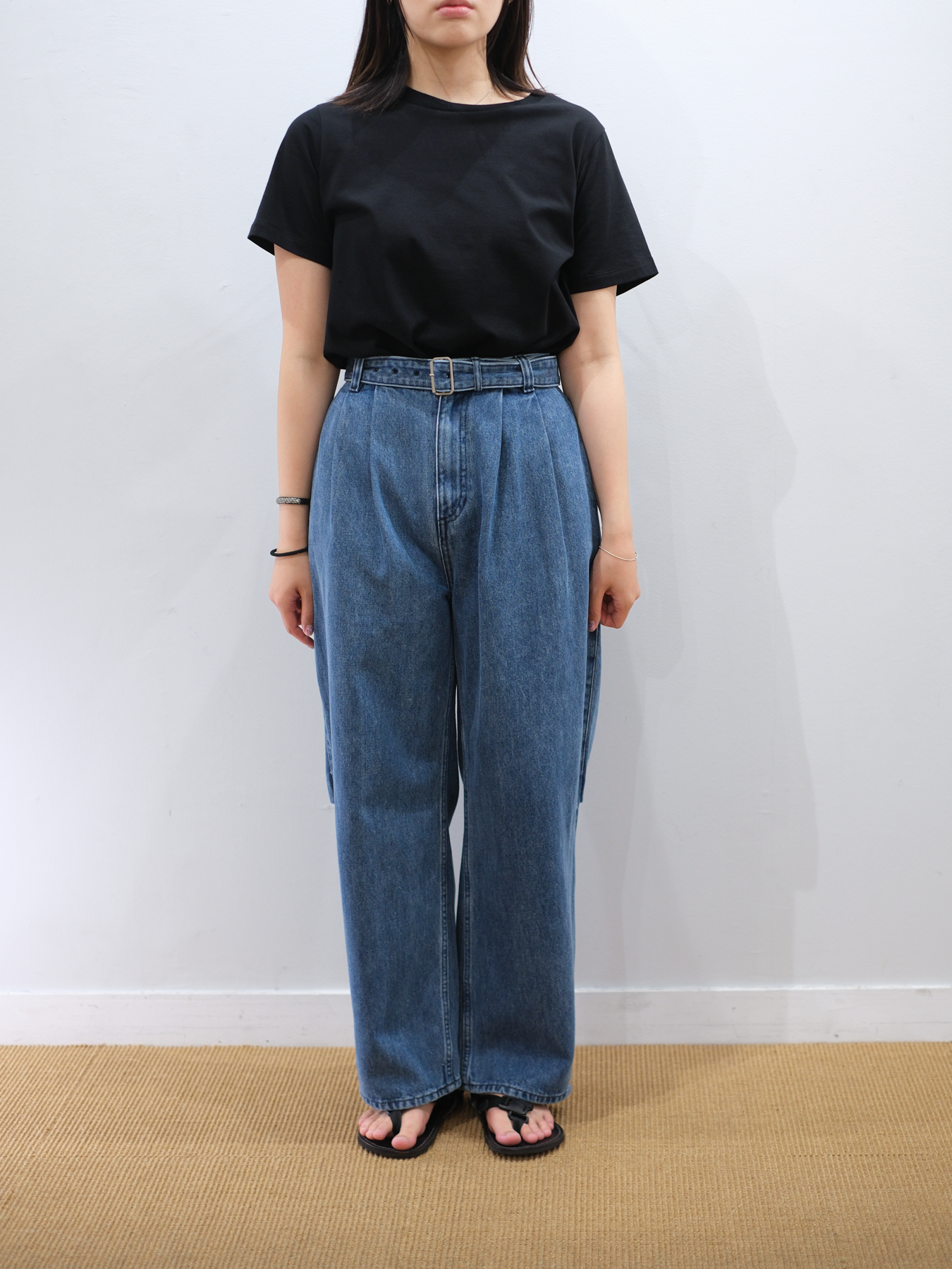 Model 159cm size S color  BLUE着用