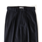 WOOL/CASHMERE COLLEGE FLANNEL PANTS for WOMEN｜BLACK